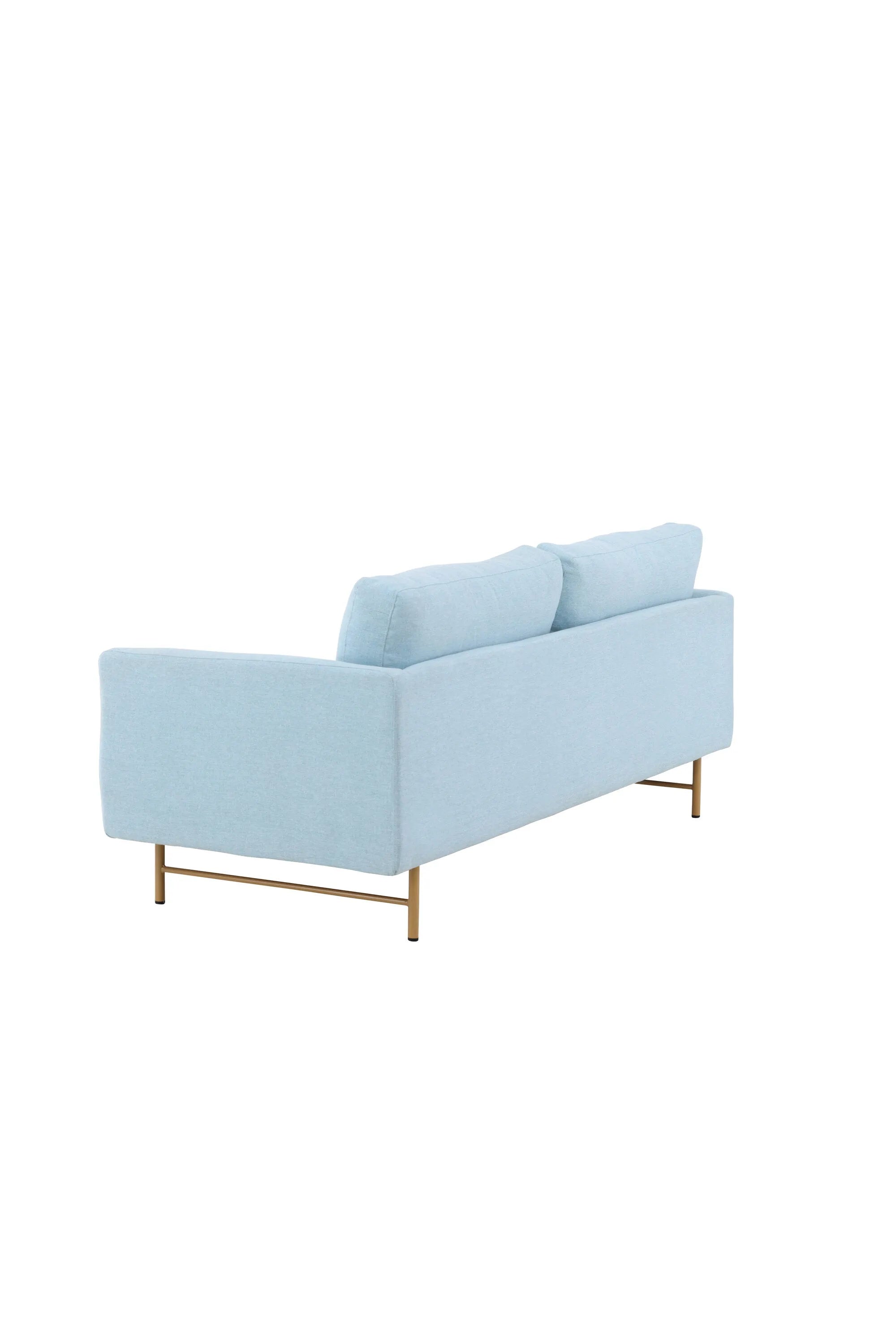 Das Sky 3-Sitzer-Sofa in Babyblau vereint modernen Stil mit Komfort, ideal für einladende und entspannende Wohnräume.