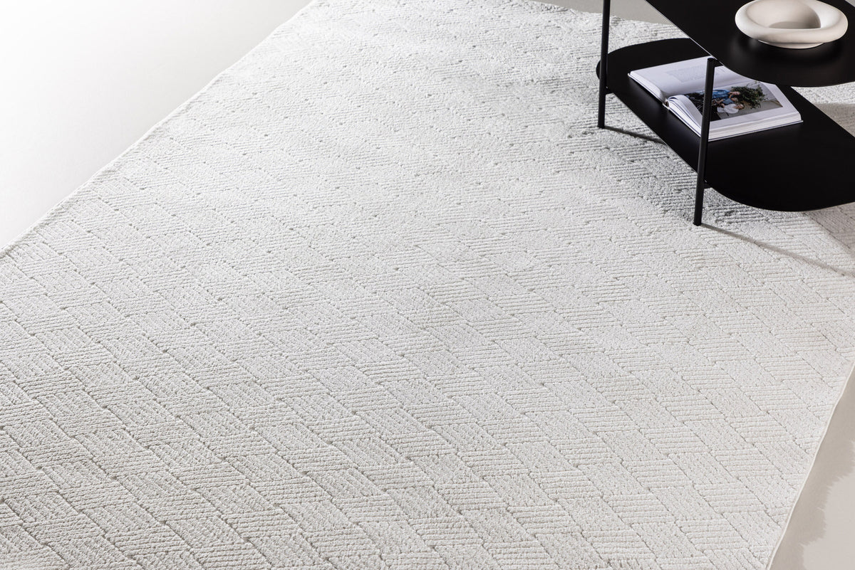 Todd Teppich in Weiss präsentiert im Onlineshop von KAQTU Design AG. Teppich ist von Venture Home