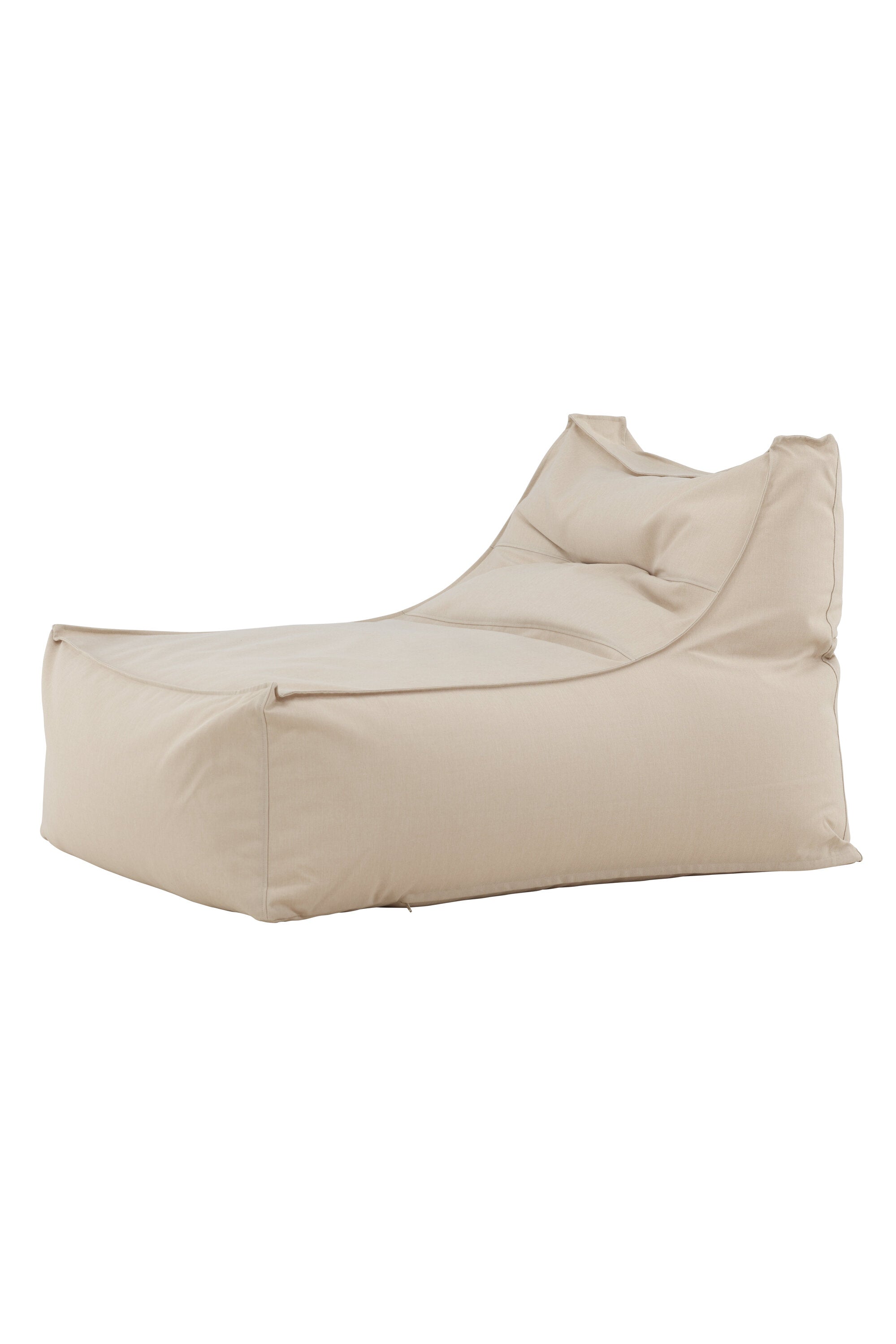 Eleganter Lounge-Stuhl aus Olefin, UV-beständig, beige, ergonomisch, ideal für stilvolle Entspannung im Freien.