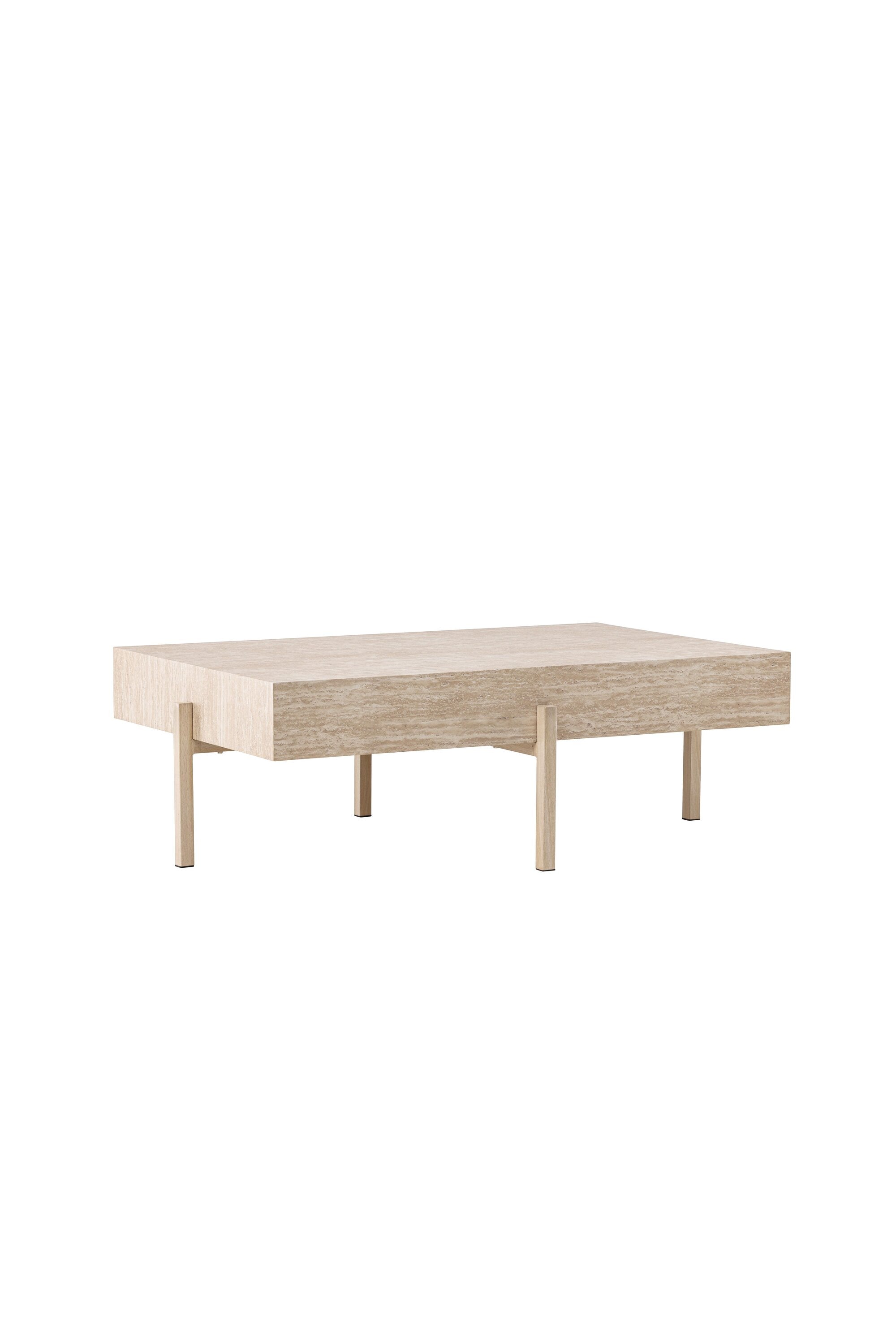 Vadholmen Sofatisch 76x130  in Travertine look präsentiert im Onlineshop von KAQTU Design AG. Beistelltisch ist von Vind