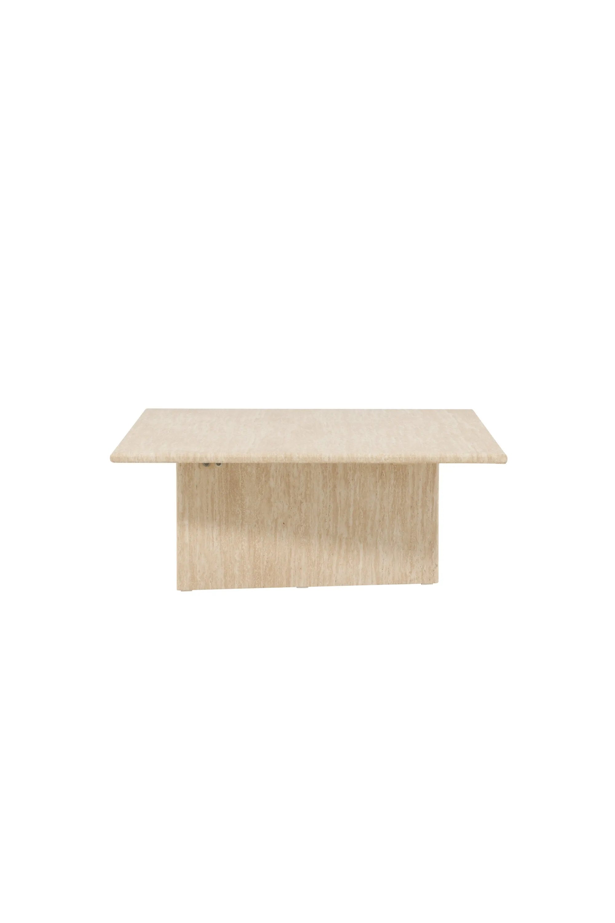 Moderner Skagen Sofatisch von Vind, 100x120 cm, stilvolles Design, ideal für ein elegantes und zeitgemäßes Wohnzimmer.