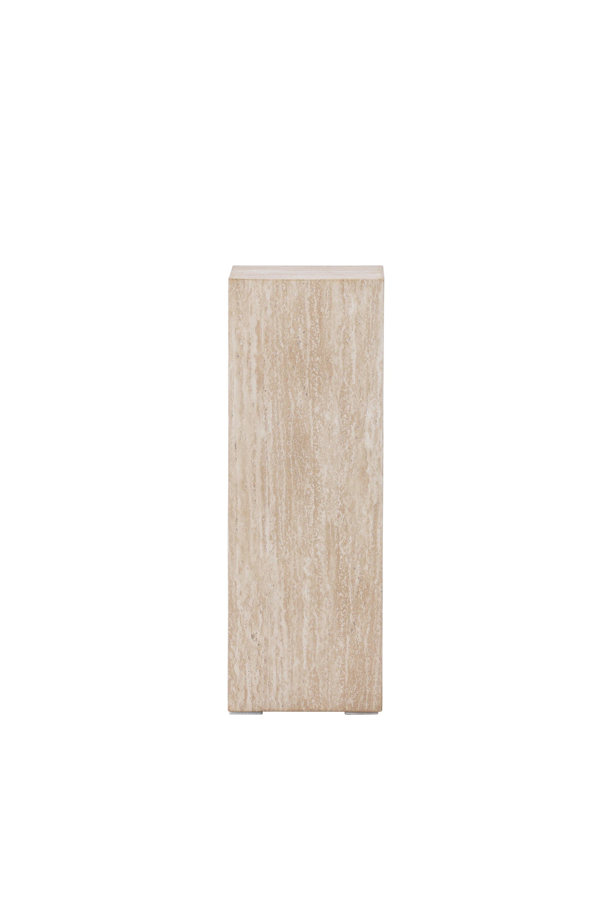 Ramsvik Sockel in Travertine look präsentiert im Onlineshop von KAQTU Design AG. Beistelltisch ist von Vind
