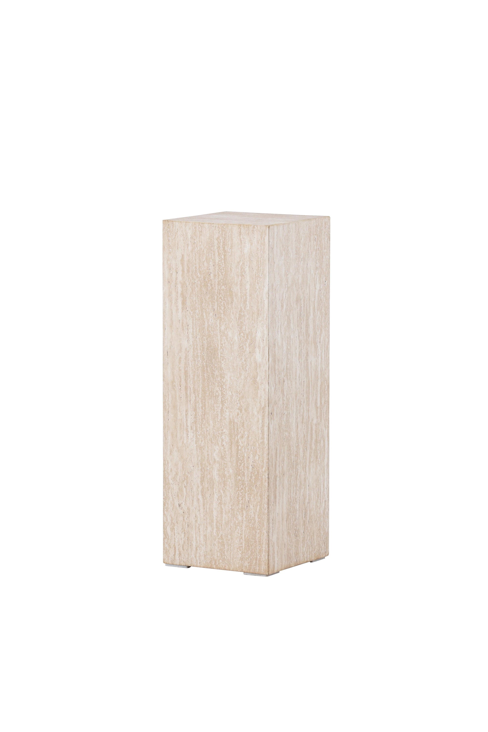 Ramsvik Sockel in Travertine look präsentiert im Onlineshop von KAQTU Design AG. Beistelltisch ist von Vind