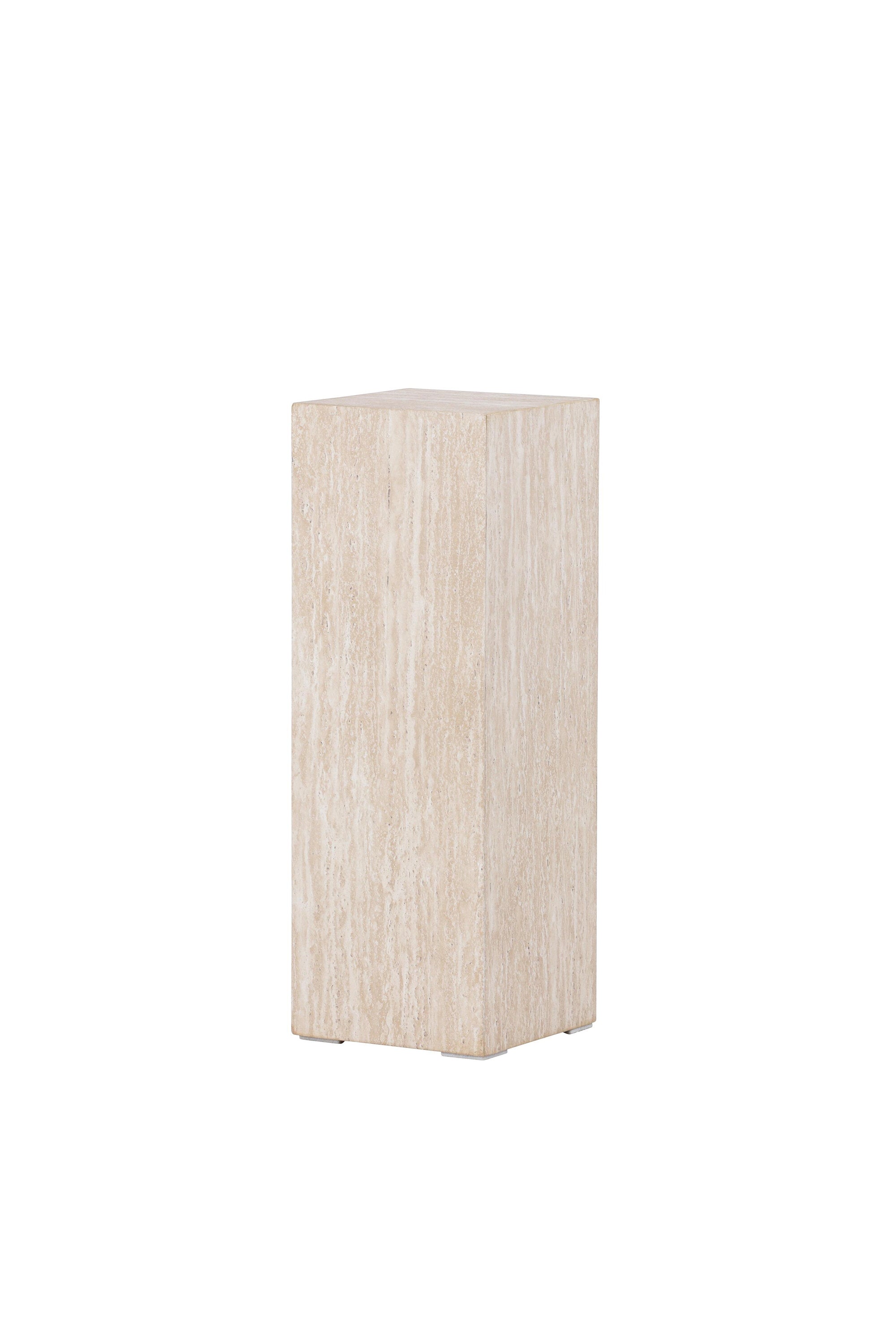 Ramsvik Sockel in Travertine look präsentiert im Onlineshop von KAQTU Design AG. Beistelltisch ist von Vind