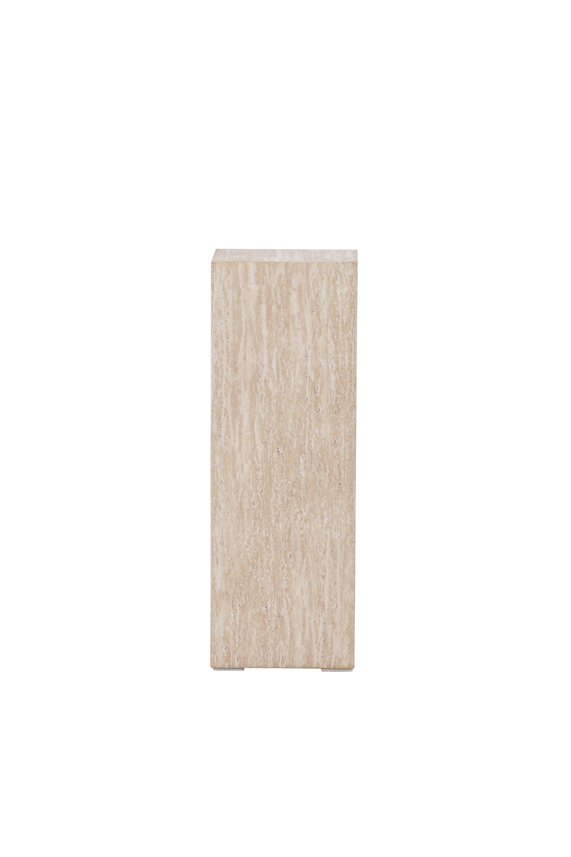Ramsvik Sockel in Travertine look präsentiert im Onlineshop von KAQTU Design AG. Beistelltisch ist von Vind