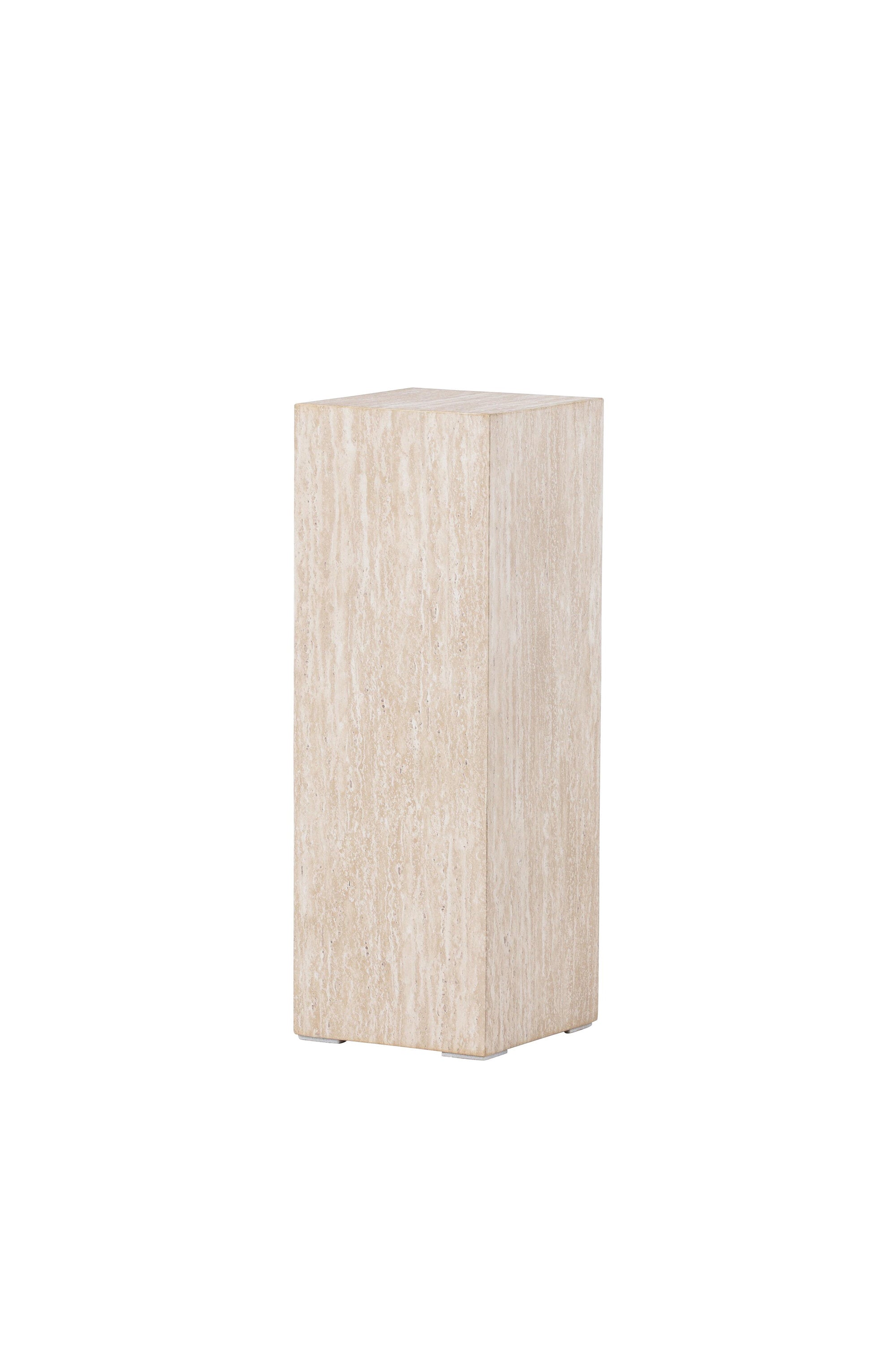 Ramsvik Sockel in Travertine look präsentiert im Onlineshop von KAQTU Design AG. Beistelltisch ist von Vind