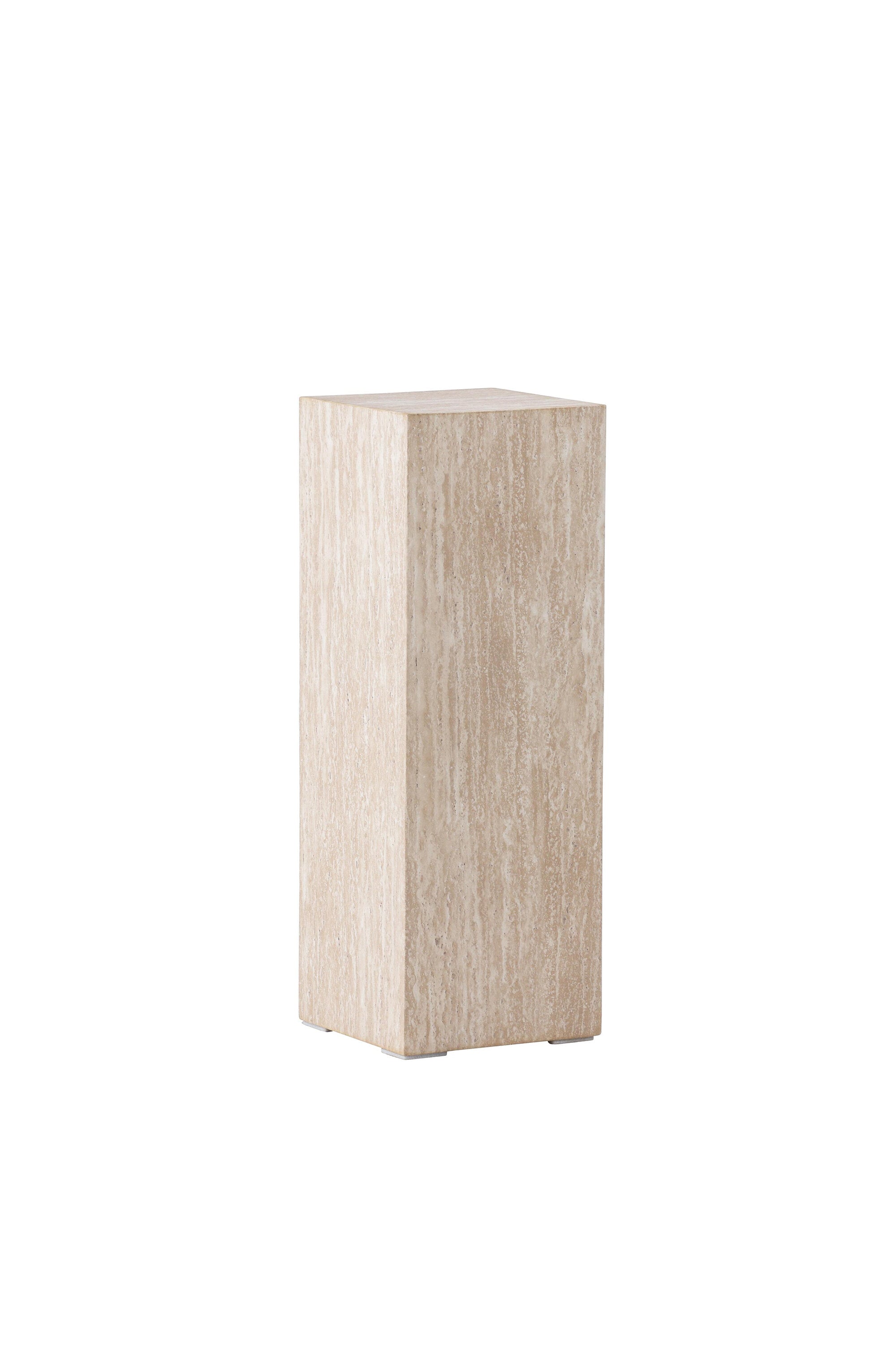 Ramsvik Sockel in Travertine look präsentiert im Onlineshop von KAQTU Design AG. Beistelltisch ist von Vind