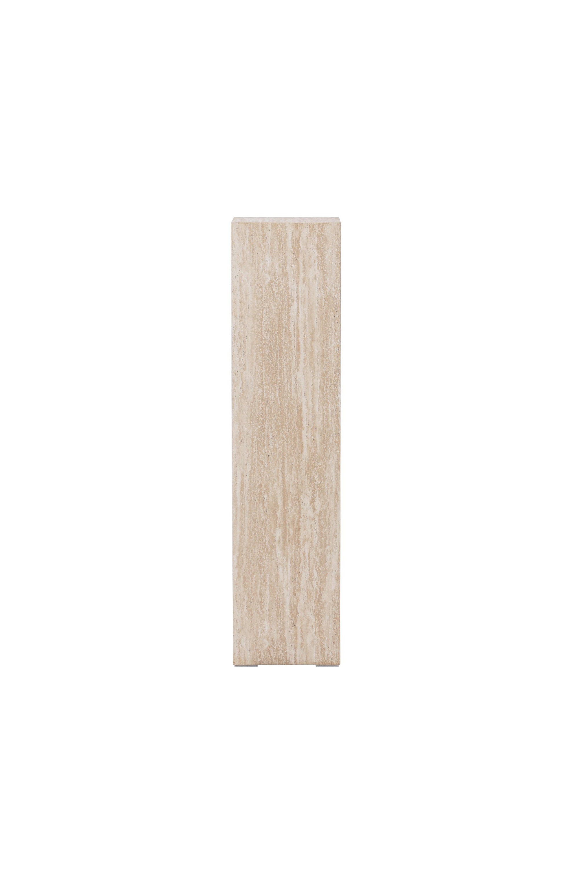 Ramsvik Sockel in Travertine look präsentiert im Onlineshop von KAQTU Design AG. Beistelltisch ist von Vind