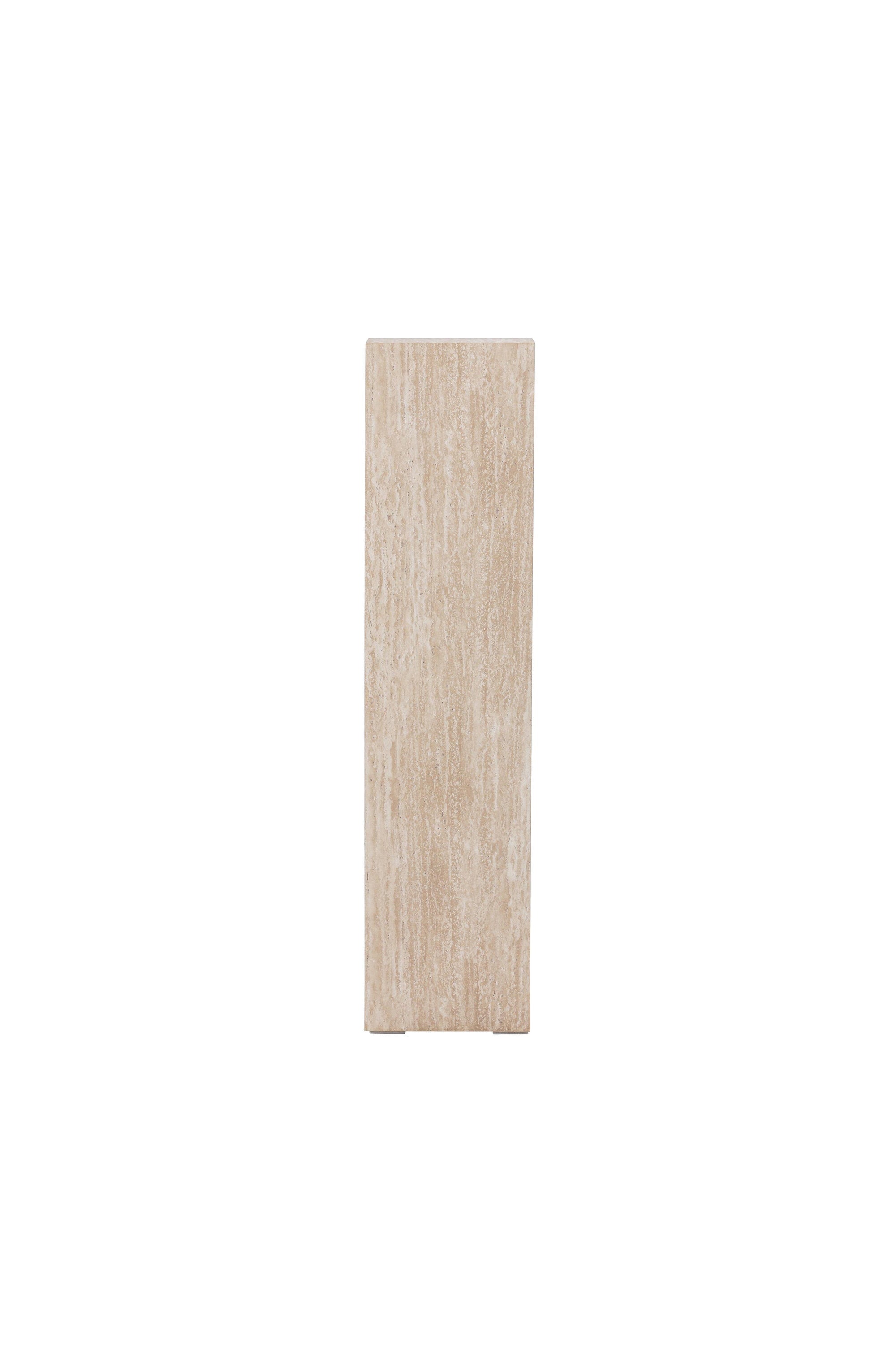 Ramsvik Sockel in Travertine look präsentiert im Onlineshop von KAQTU Design AG. Beistelltisch ist von Vind