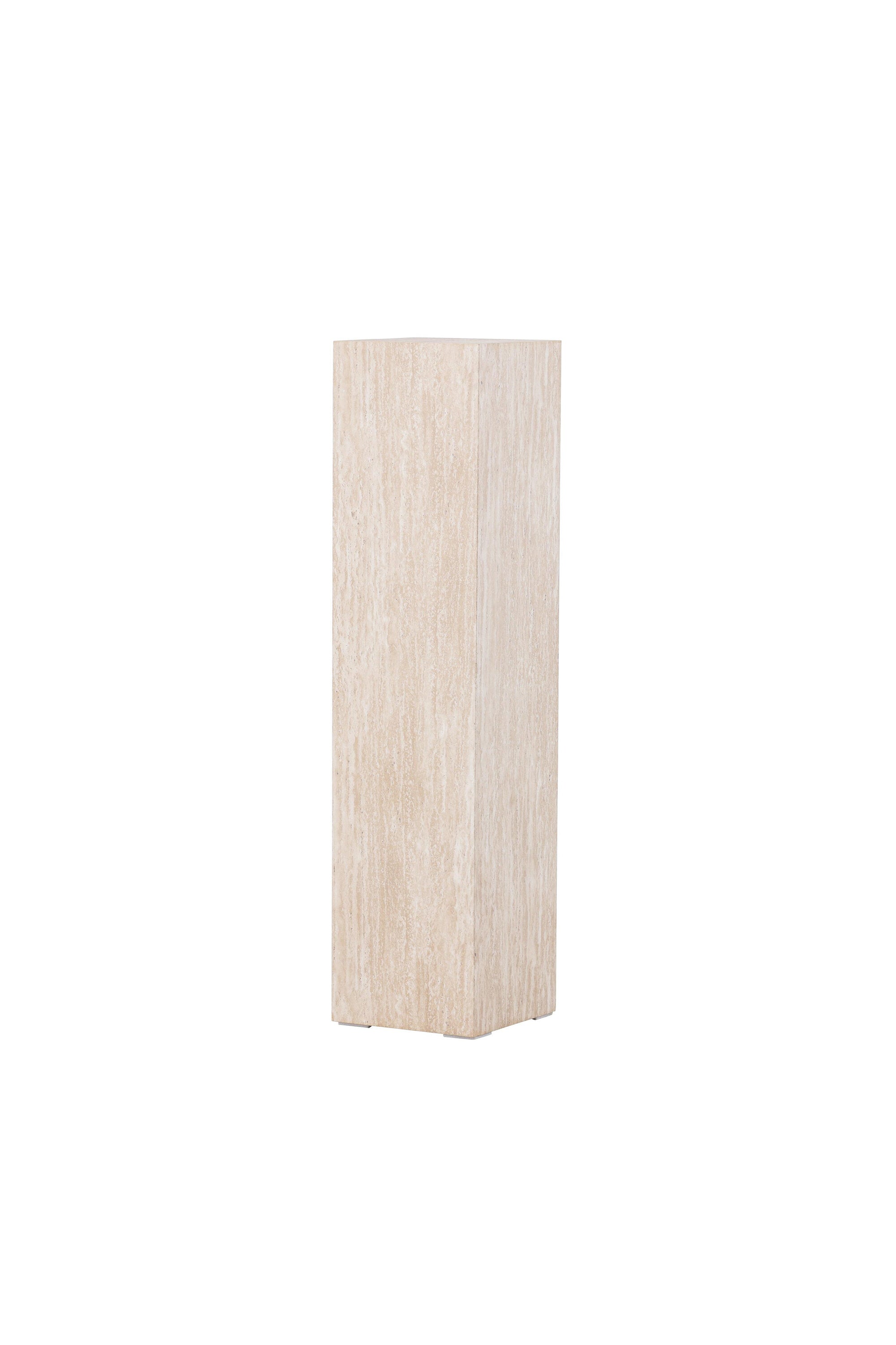 Ramsvik Sockel in Travertine look präsentiert im Onlineshop von KAQTU Design AG. Beistelltisch ist von Vind