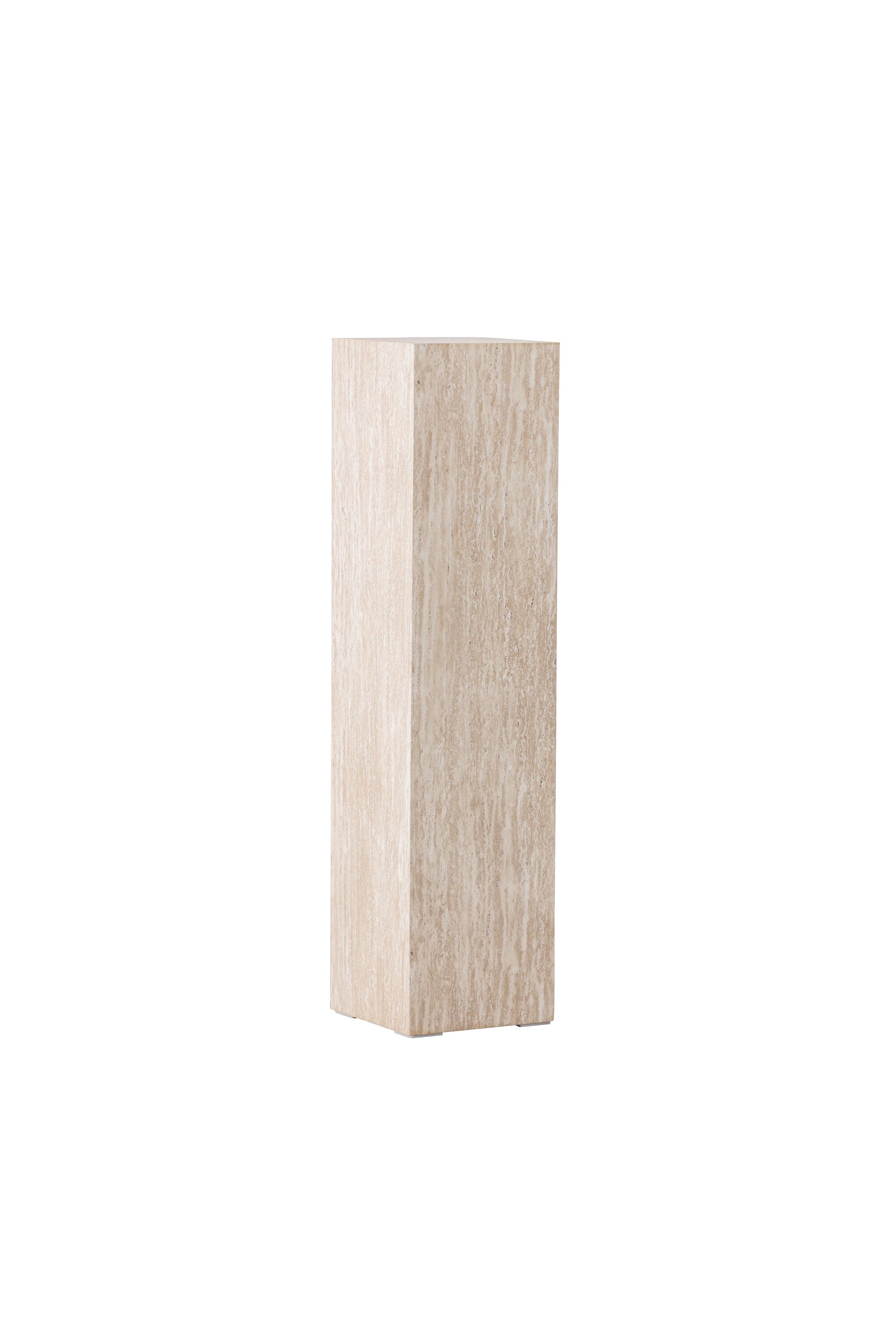 Ramsvik Sockel in Travertine look präsentiert im Onlineshop von KAQTU Design AG. Beistelltisch ist von Vind