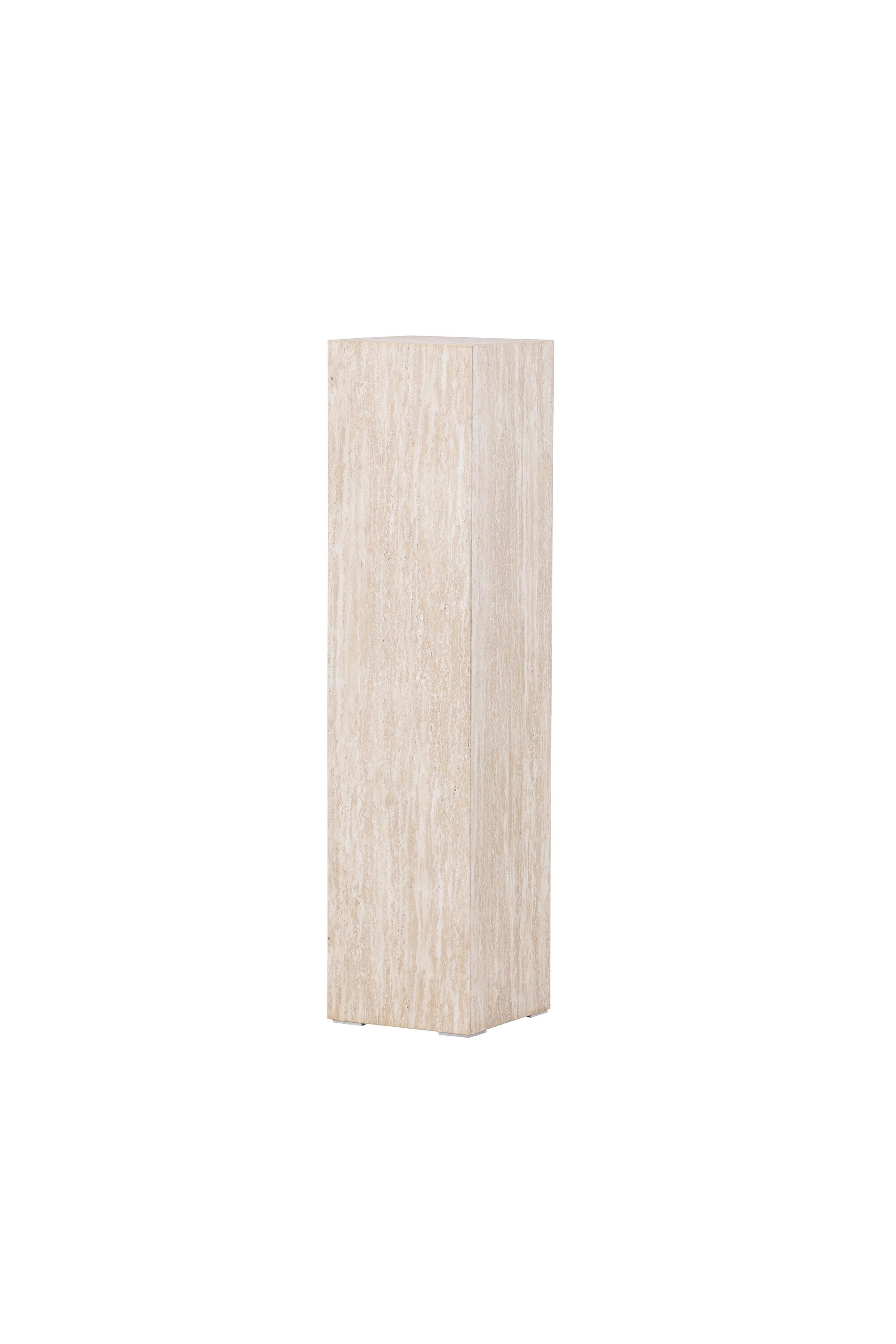 Ramsvik Sockel in Travertine look präsentiert im Onlineshop von KAQTU Design AG. Beistelltisch ist von Vind