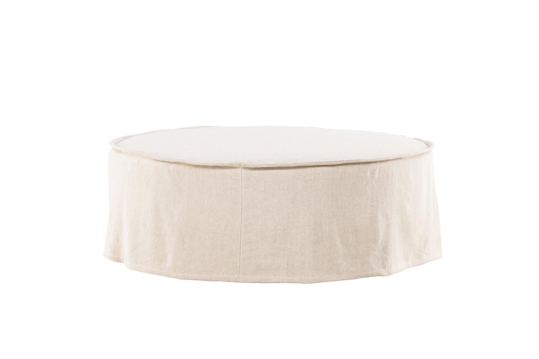 Vindö Ottoman ⌀101: Eleganter Ottoman mit vielseitigen Einsatzmöglichkeiten und hochwertiger Verarbeitung für jeden Raum.