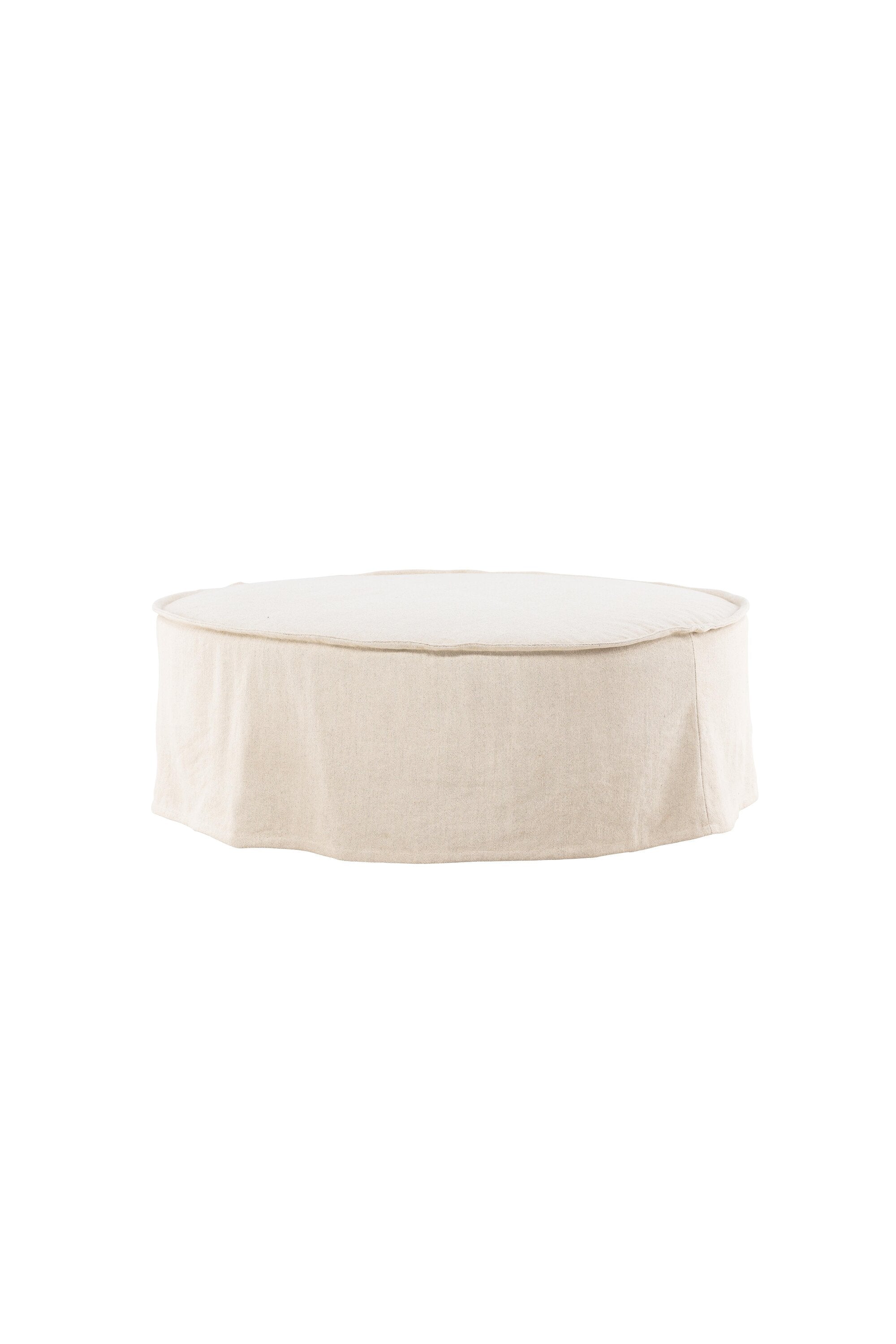 Vindö Ottoman ⌀101  in Beige Linen präsentiert im Onlineshop von KAQTU Design AG. Ottoman ist von Vind