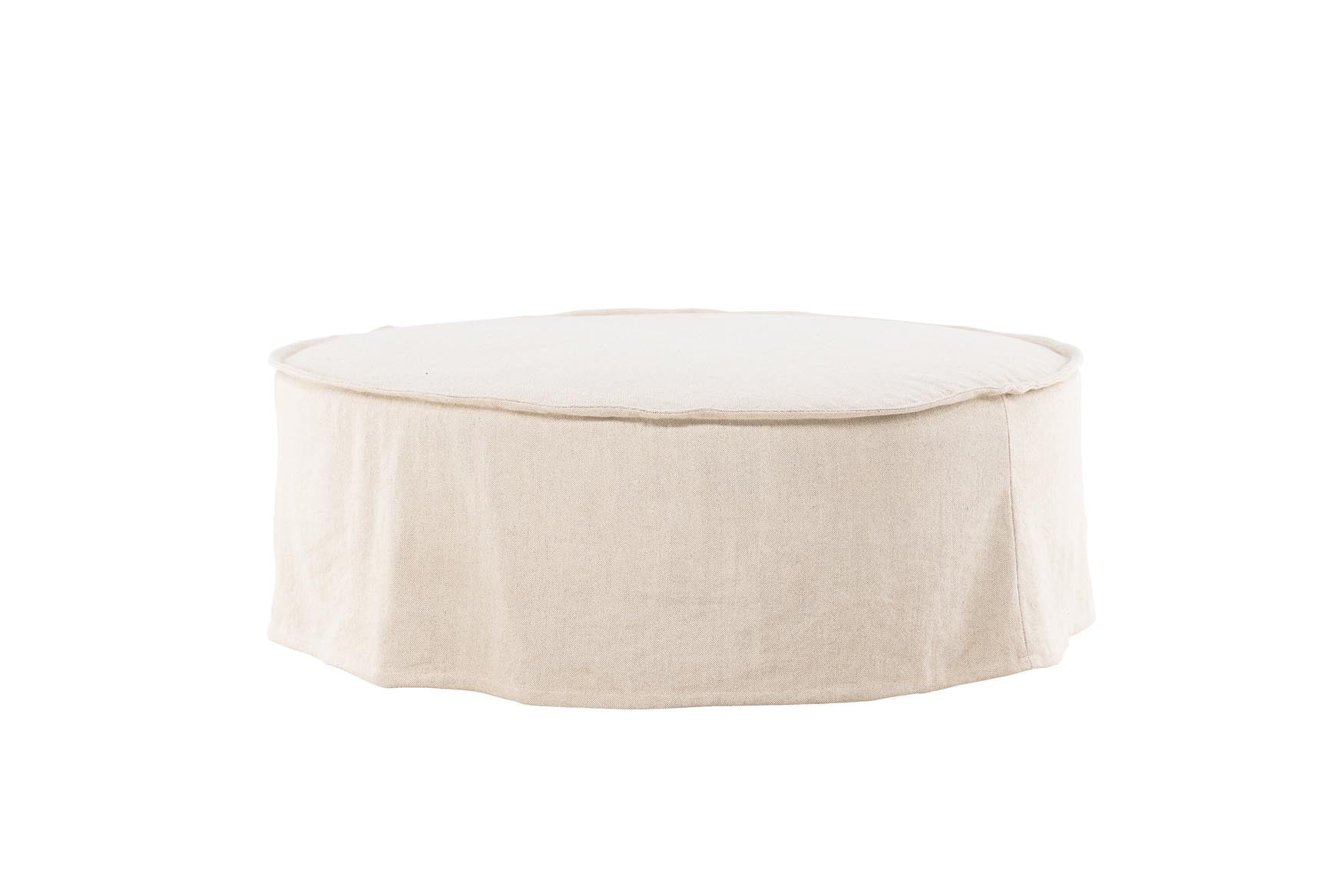 Vindö Ottoman ⌀101: Stilvoller Ottoman mit 101 cm Durchmesser, ideal als Sitzgelegenheit oder Ablage. Hochwertige Materialien für Komfort und Langlebigkeit.