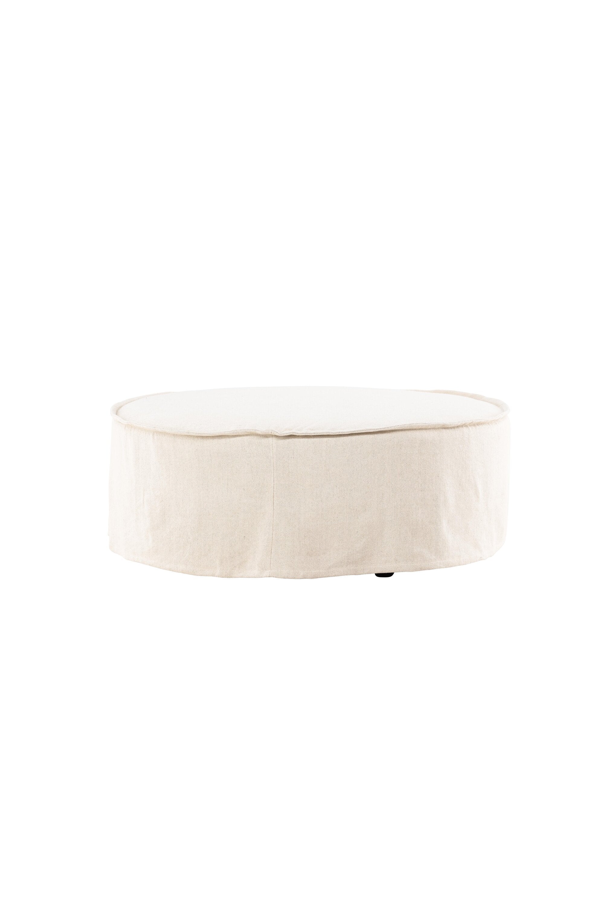 Vindö Ottoman ⌀101  in Beige Linen präsentiert im Onlineshop von KAQTU Design AG. Ottoman ist von Vind
