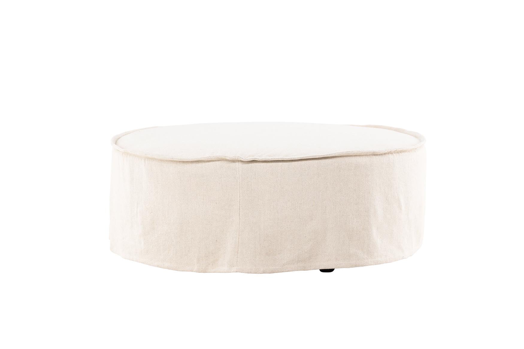 Der Vindö Ottoman ⌀101: Stilvolles Möbelstück für jeden Raum. Bequeme Sitzgelegenheit und praktische Ablagefläche in einem zeitlosen Design.