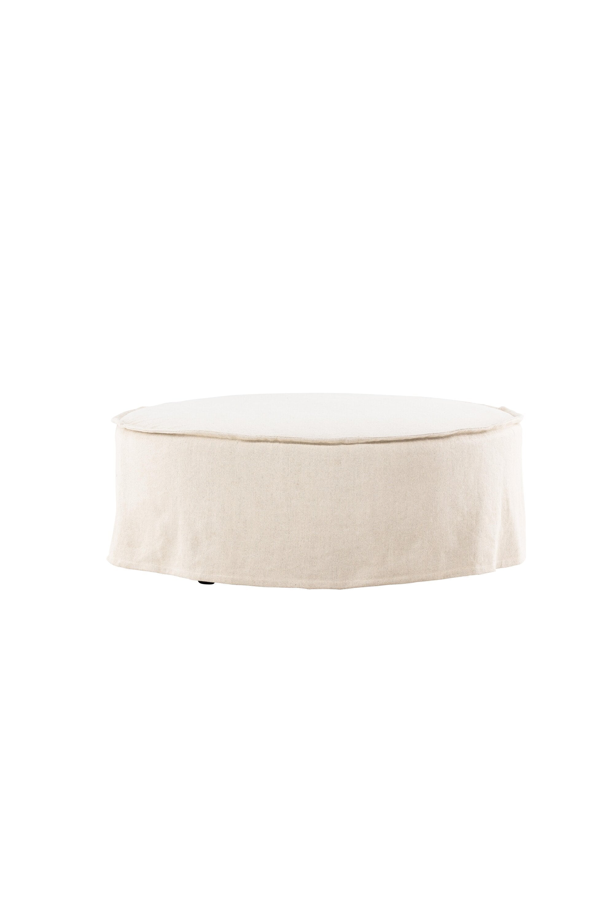 Vindö Ottoman ⌀101  in Beige Linen präsentiert im Onlineshop von KAQTU Design AG. Ottoman ist von Vind