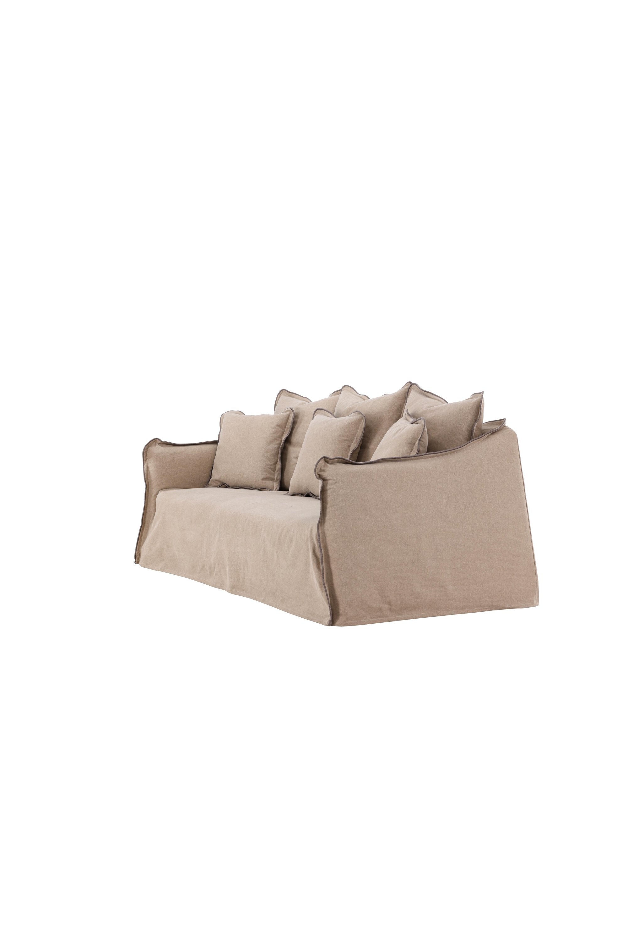 Oskarshamn 3 Seater Sofa in Beige/Brown präsentiert im Onlineshop von KAQTU Design AG. 3er Sofa ist von Vind