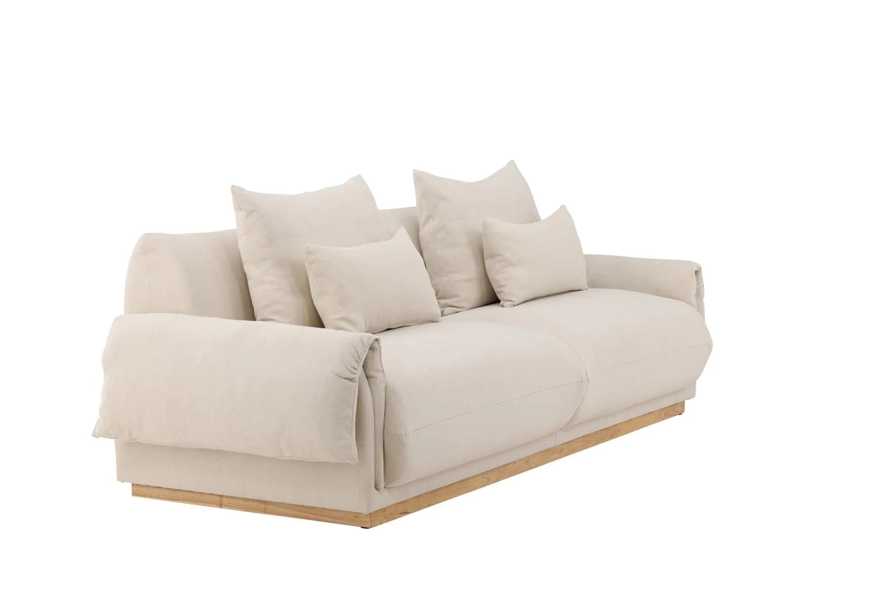 Mollösund 3 Seater in Beige Linen präsentiert im Onlineshop von KAQTU Design AG. 3er Sofa ist von Vind