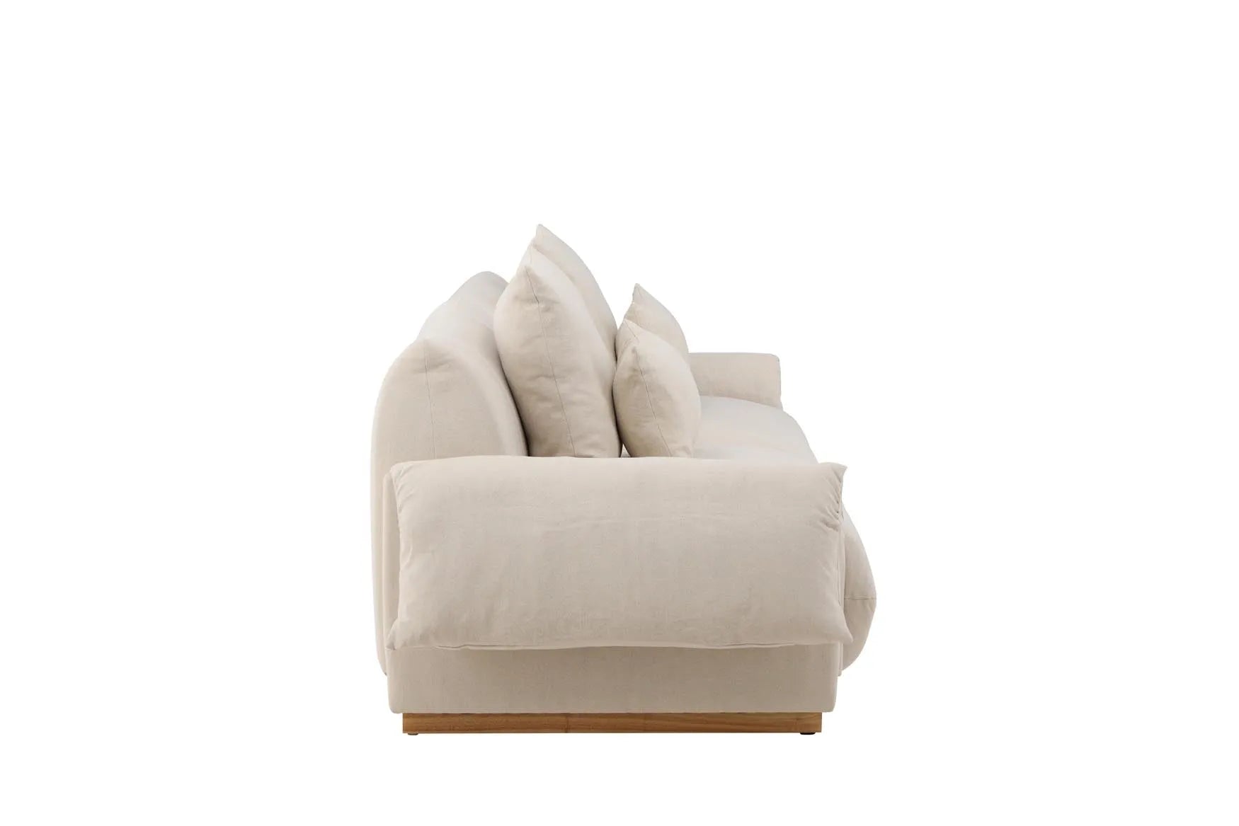 Mollösund 3 Seater in Beige Linen präsentiert im Onlineshop von KAQTU Design AG. 3er Sofa ist von Vind