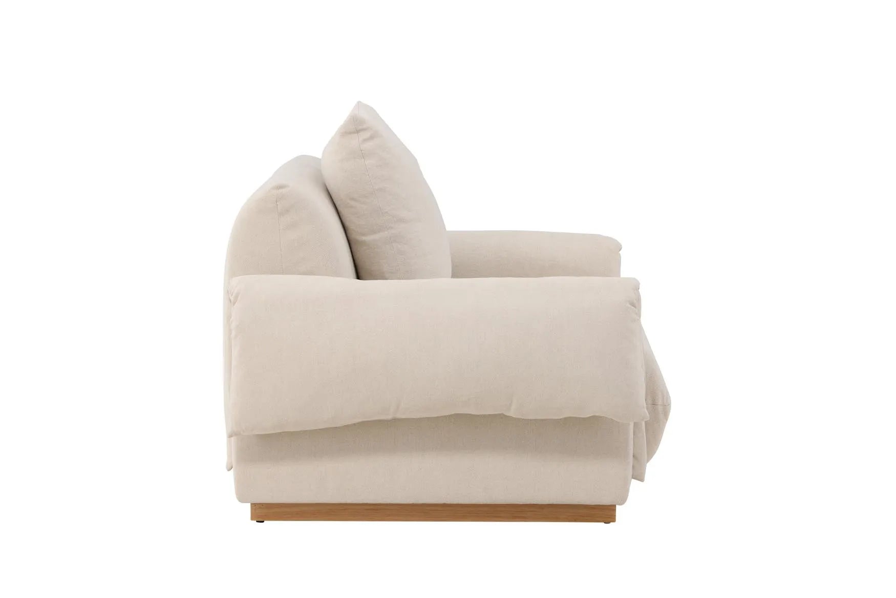 Mollösund 1 Seater in Beige Linen präsentiert im Onlineshop von KAQTU Design AG. Sessel mit Armlehnen ist von Vind