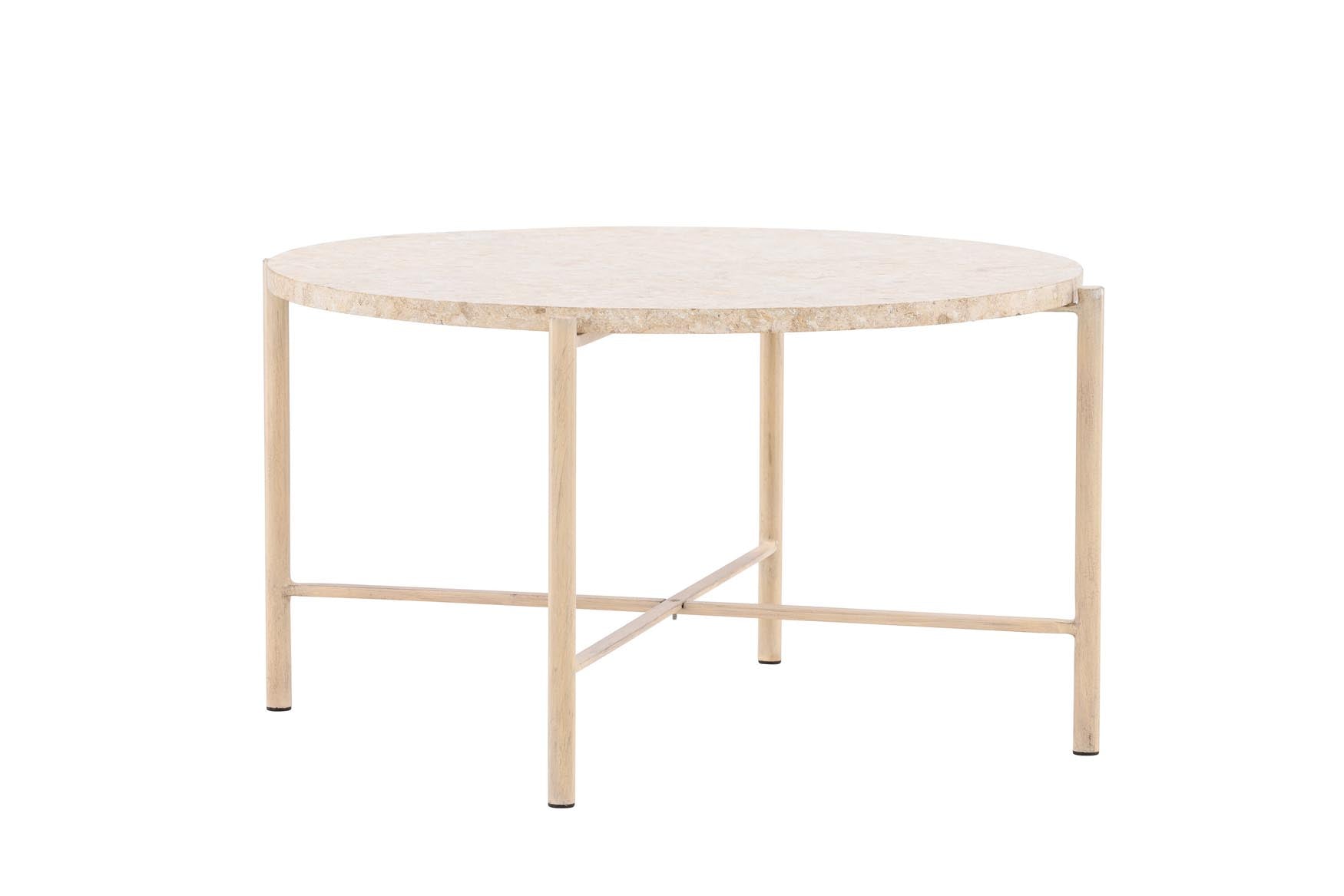 Stilvoller Sandhamn Sofatisch von Vind aus robustem Eisen. Perfekt für Wohnzimmer und Terrasse, vereint modernes Design mit praktischen Eigenschaften.