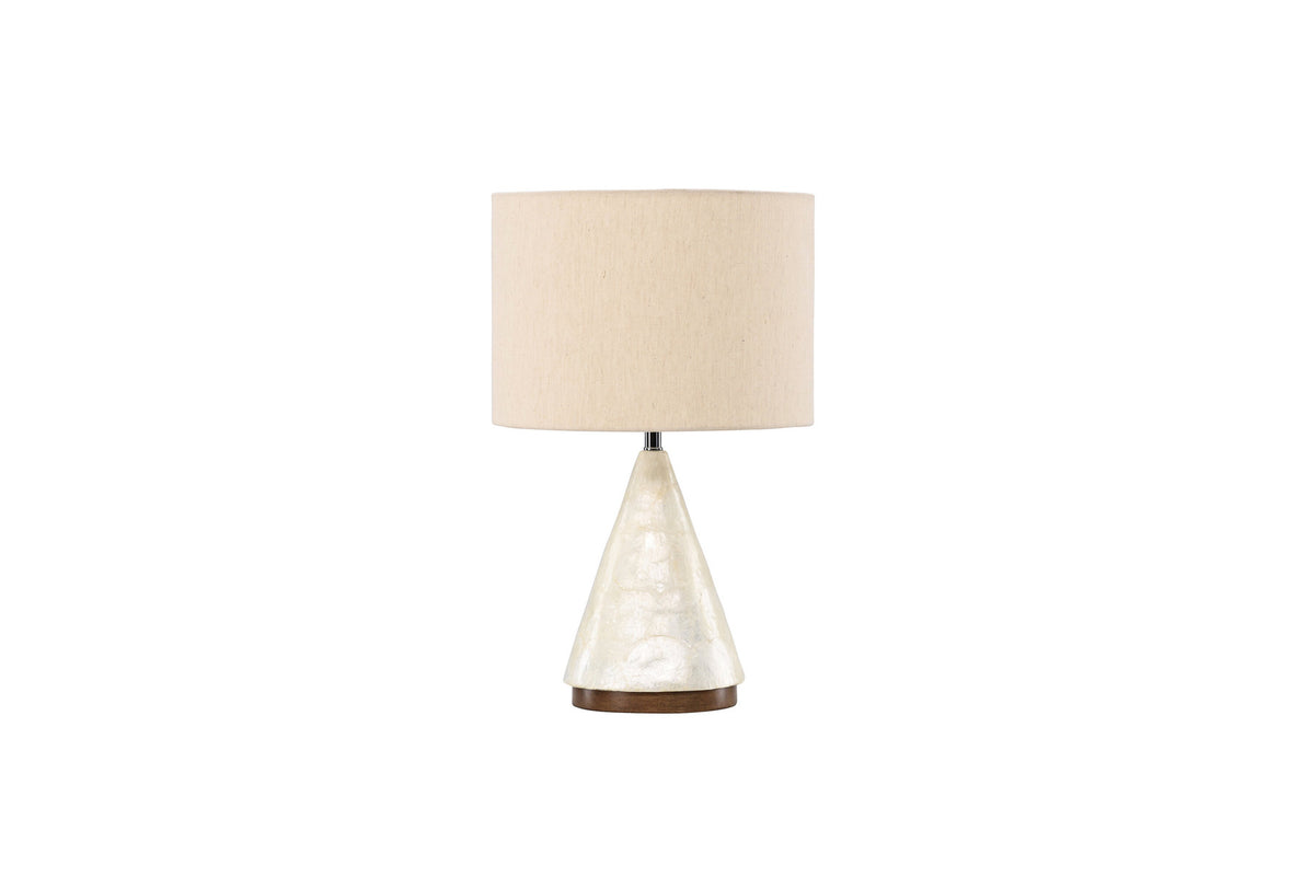 Donsö  Tischleuchte ⌀35 in Capiz / Natural präsentiert im Onlineshop von KAQTU Design AG. Tischleuchte ist von Vind