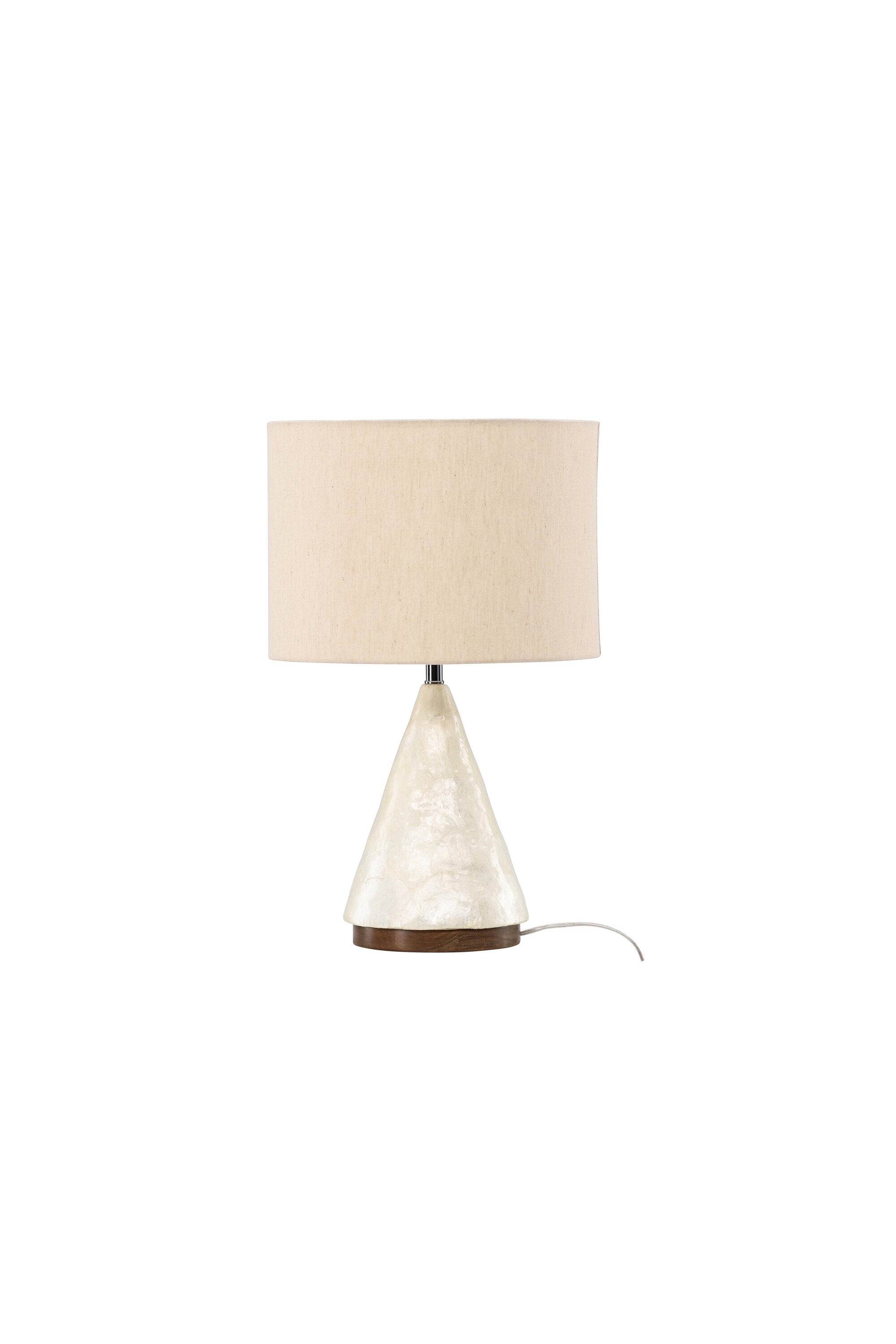 Donsö  Tischleuchte ⌀35  in Capiz / Natural präsentiert im Onlineshop von KAQTU Design AG. Tischleuchte ist von Vind