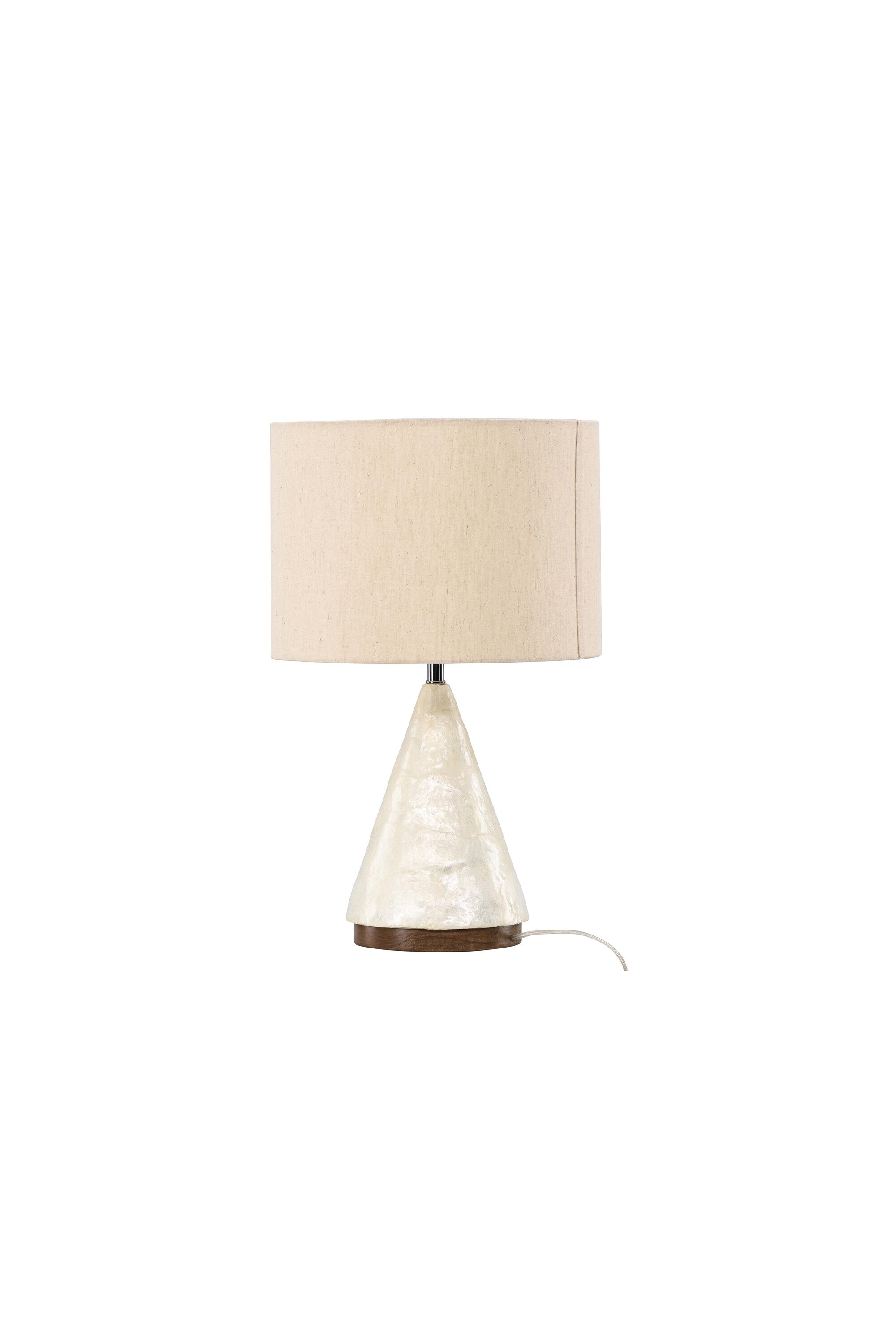 Donsö  Tischleuchte ⌀35  in Capiz / Natural präsentiert im Onlineshop von KAQTU Design AG. Tischleuchte ist von Vind