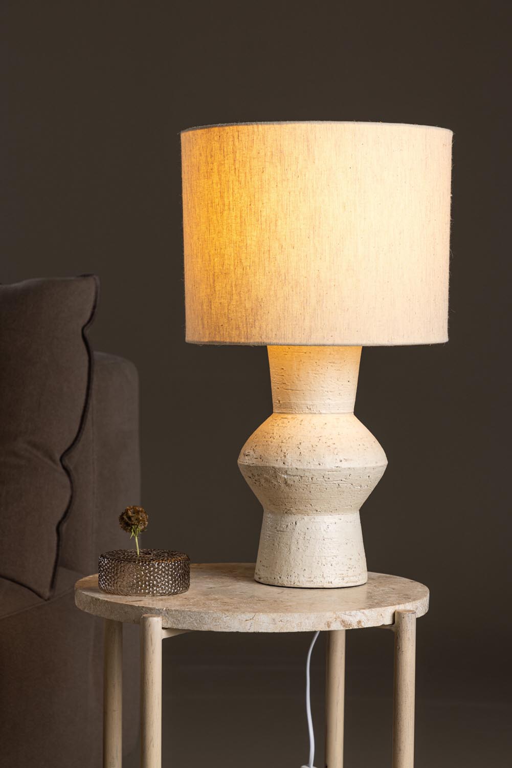 Valön Tischleuchte ⌀30  in Terracotta / Ivory Jute präsentiert im Onlineshop von KAQTU Design AG. Tischleuchte ist von Vind