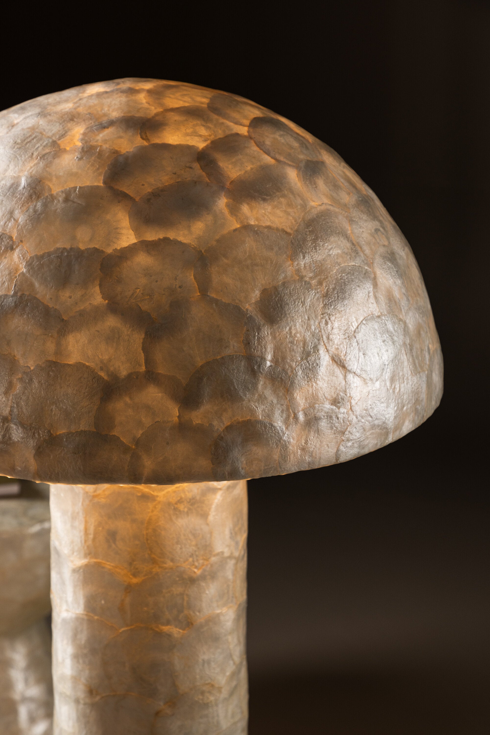 Lindön Stehleuchte ⌀55  in Capiz / Natural präsentiert im Onlineshop von KAQTU Design AG. Stehleuchte ist von Vind
