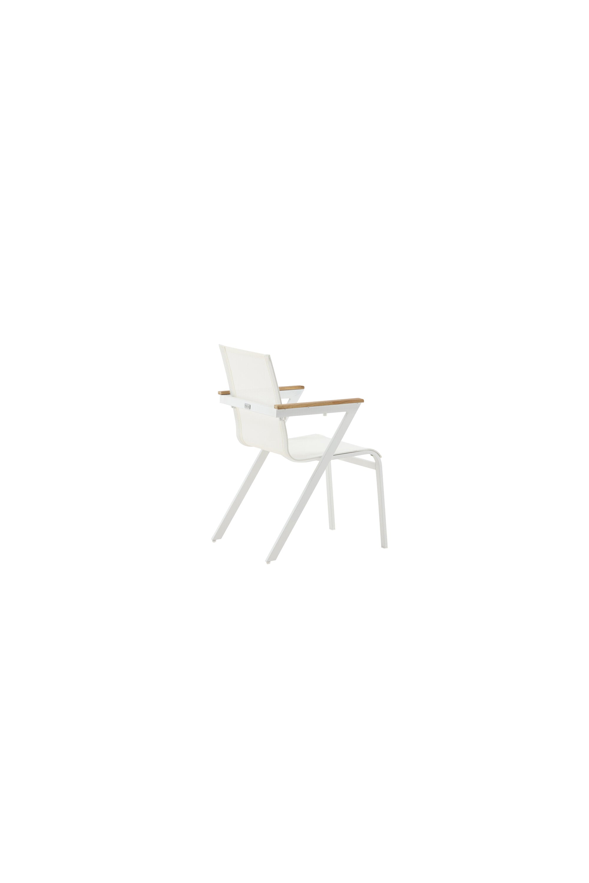 Mexiko Gartenstuhl in Weiss präsentiert im Onlineshop von KAQTU Design AG. Gartenstuhl mit Armlehnen ist von Venture Home
