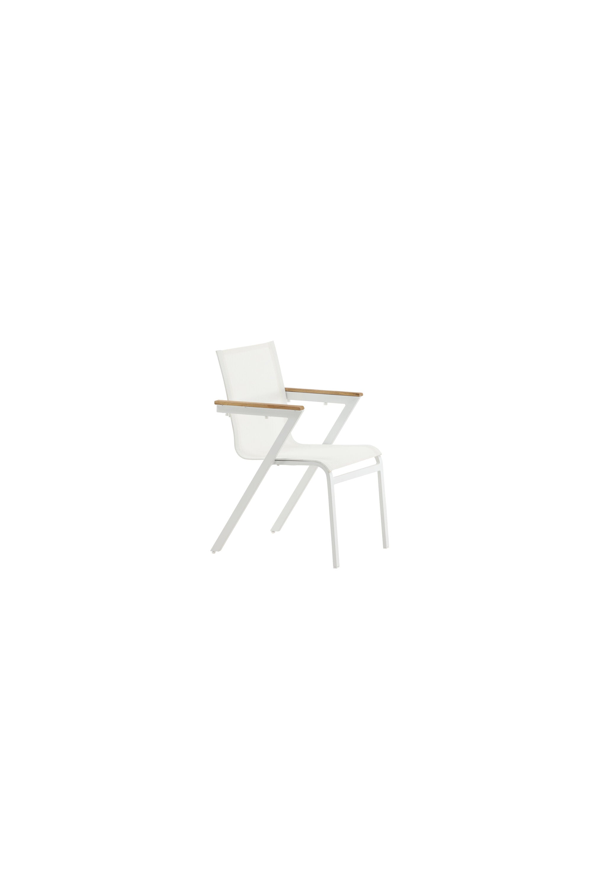 Mexiko Gartenstuhl in Weiss präsentiert im Onlineshop von KAQTU Design AG. Gartenstuhl mit Armlehnen ist von Venture Home