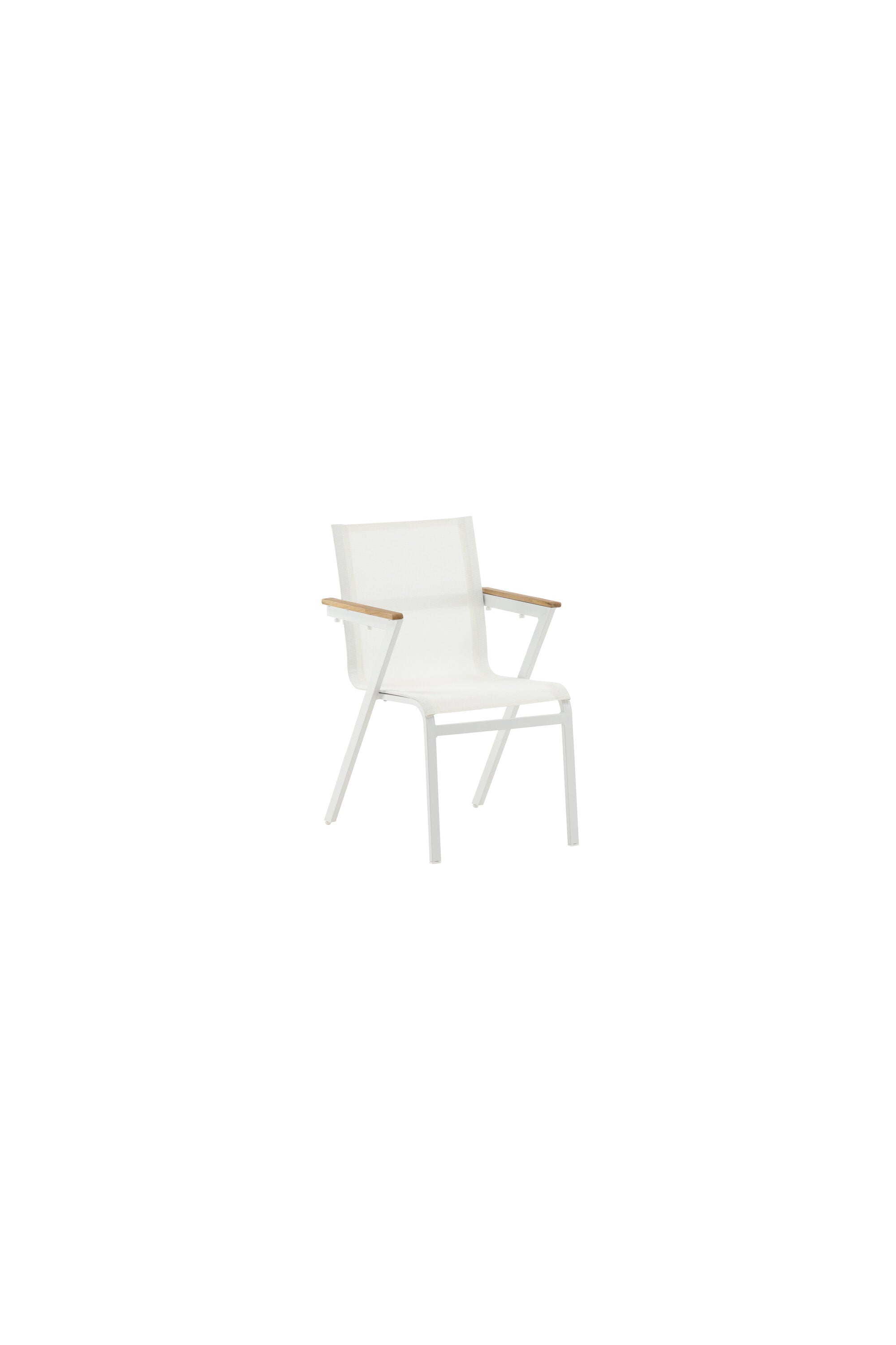 Mexiko Gartenstuhl in Weiss präsentiert im Onlineshop von KAQTU Design AG. Gartenstuhl mit Armlehnen ist von Venture Home