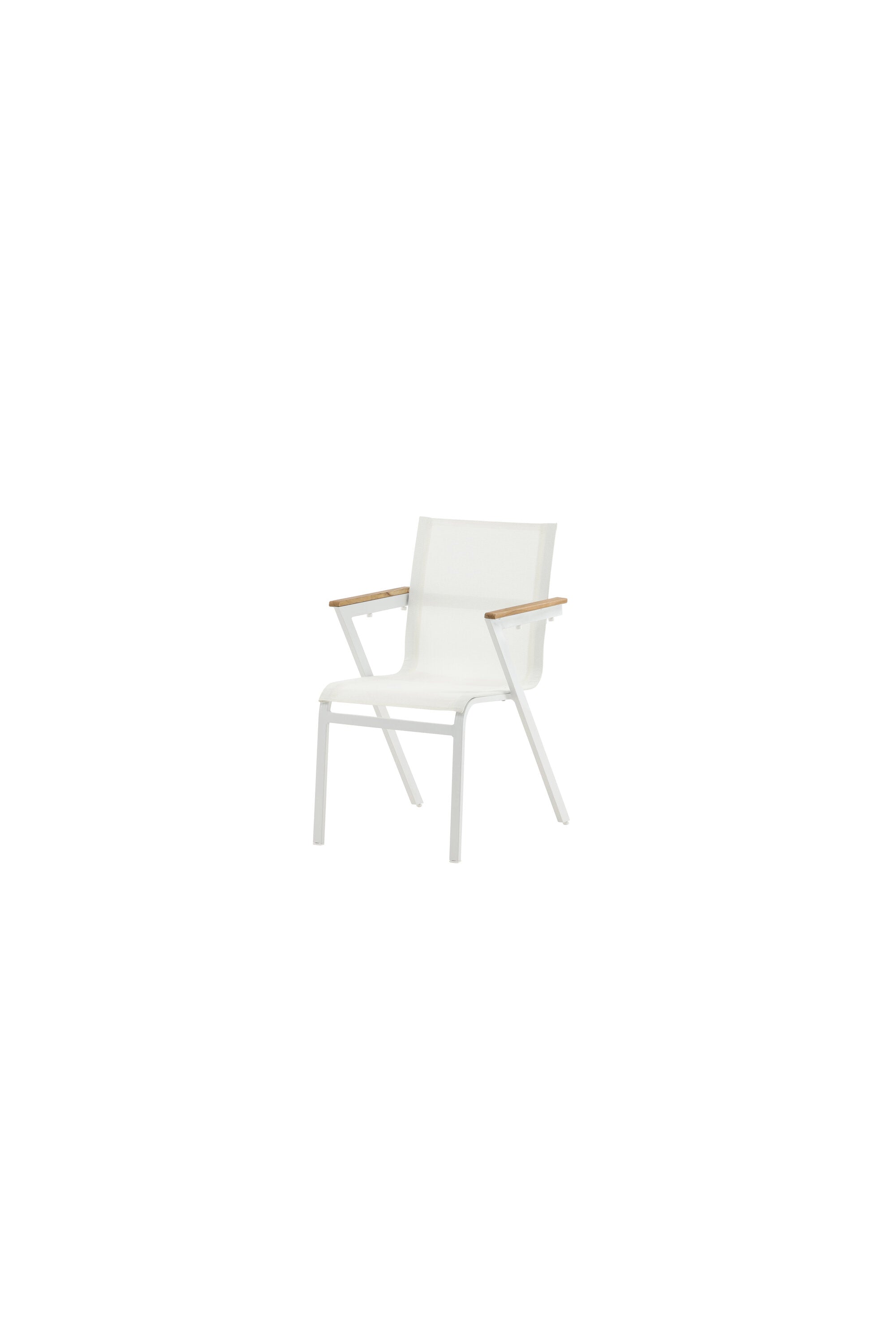 Mexiko Gartenstuhl in Weiss präsentiert im Onlineshop von KAQTU Design AG. Gartenstuhl mit Armlehnen ist von Venture Home