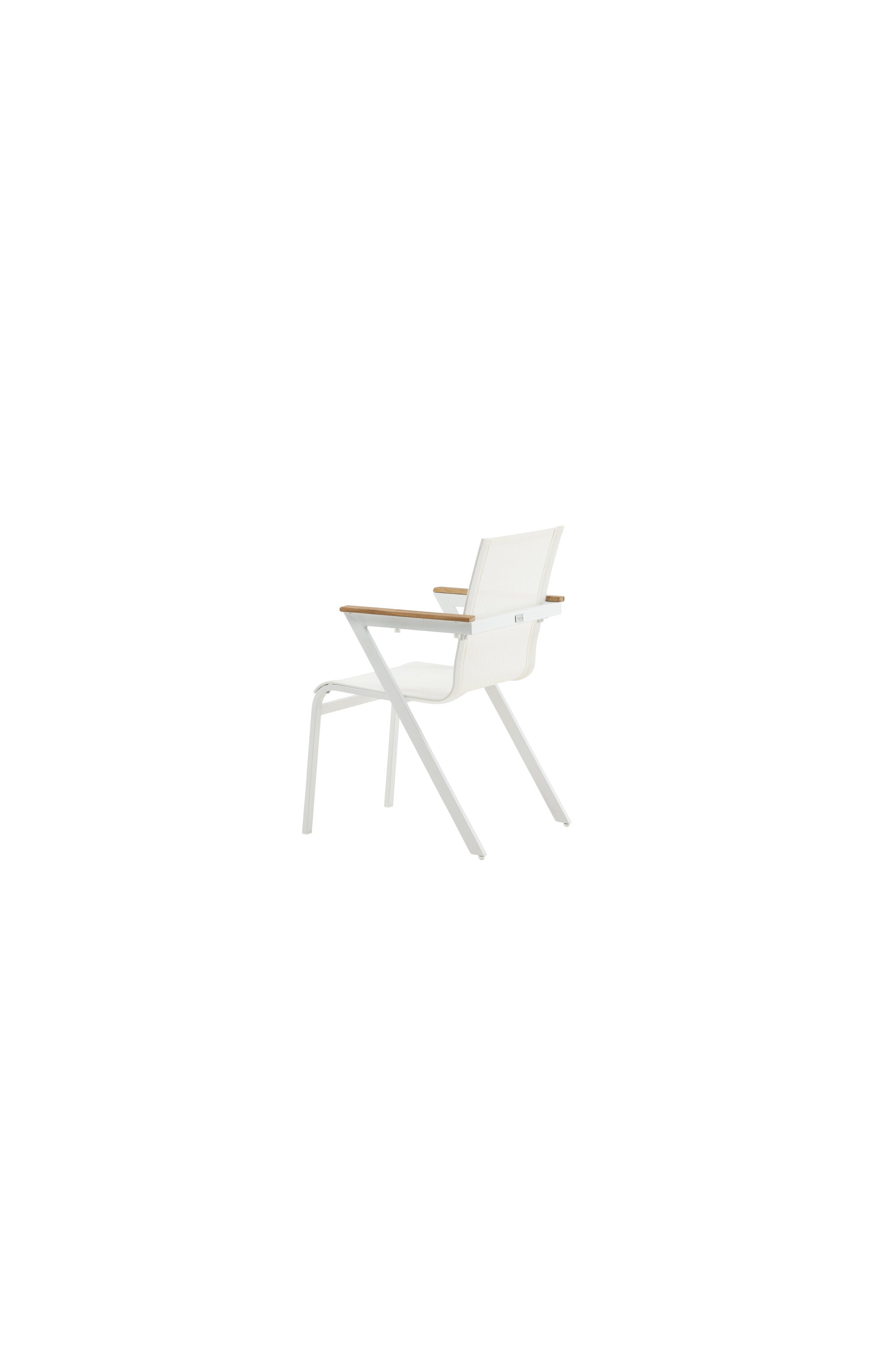 Mexiko Gartenstuhl in Weiss präsentiert im Onlineshop von KAQTU Design AG. Gartenstuhl mit Armlehnen ist von Venture Home