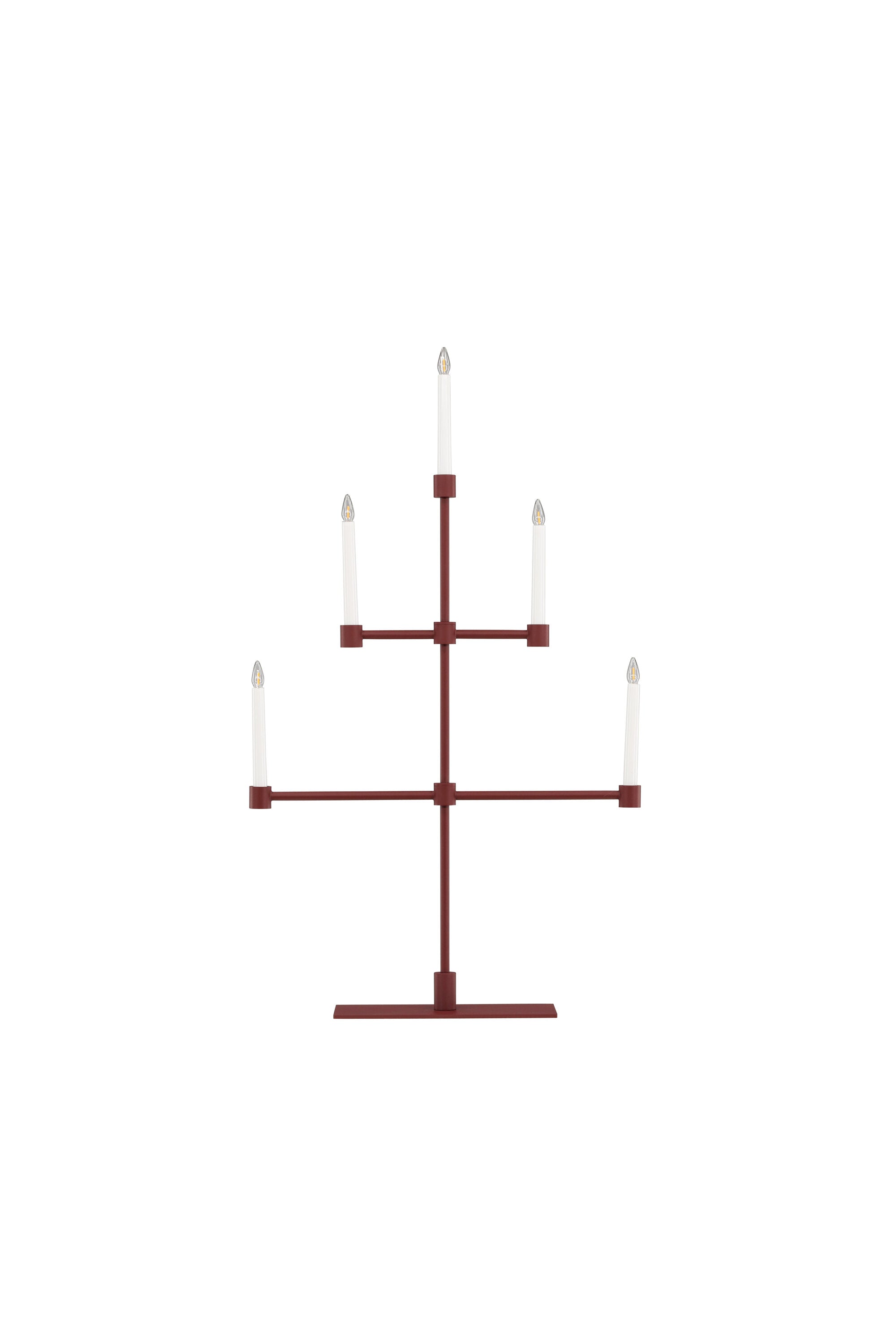 Avoriaz Tischleuchte in Rot-Weiss präsentiert im Onlineshop von KAQTU Design AG. Tischleuchte ist von Venture Home