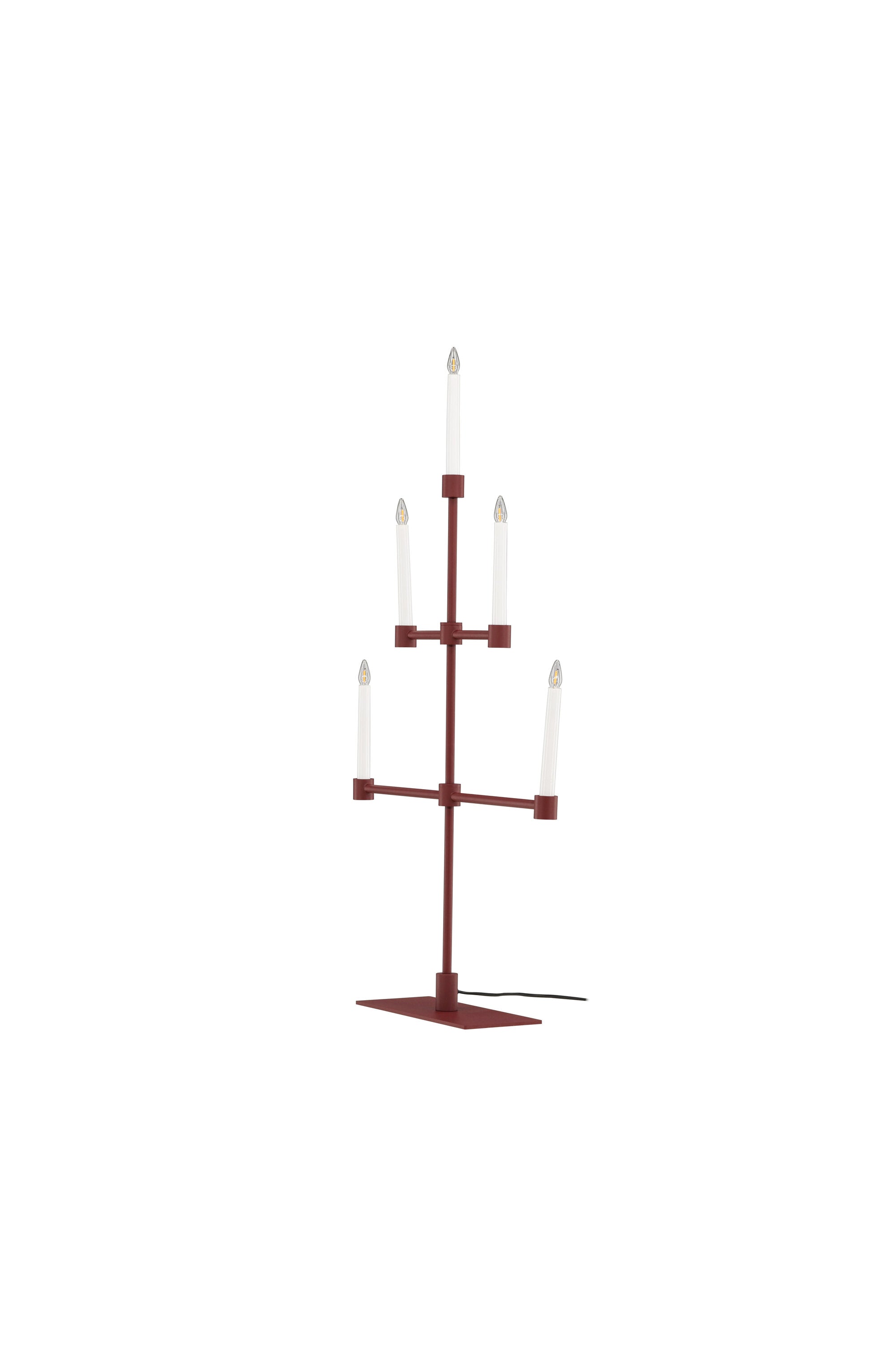Avoriaz Tischleuchte in Rot-Weiss präsentiert im Onlineshop von KAQTU Design AG. Tischleuchte ist von Venture Home