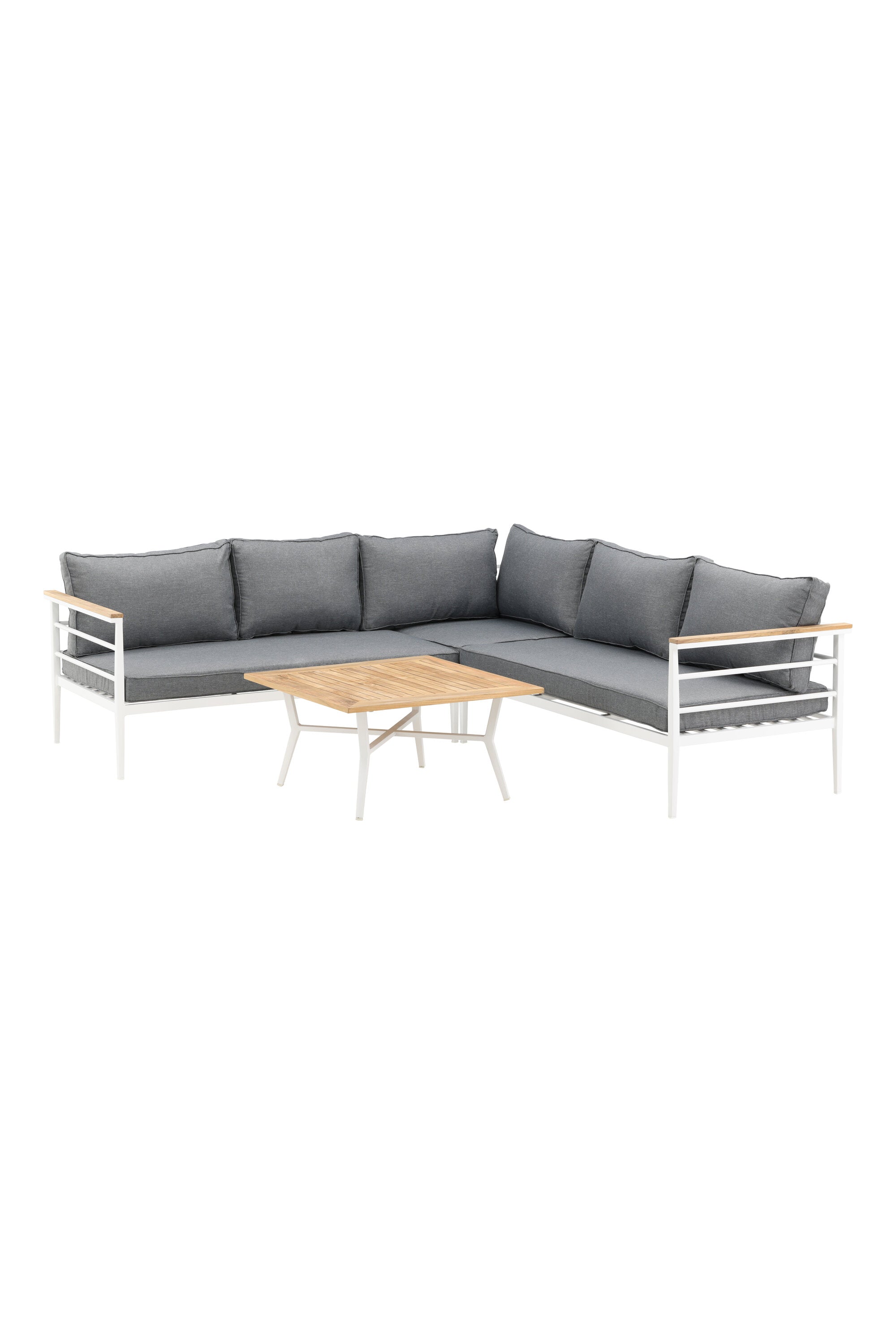 Mexiko Ecksofa Outdoorset 80cm in Weiss präsentiert im Onlineshop von KAQTU Design AG. Loungeset ist von Venture Home