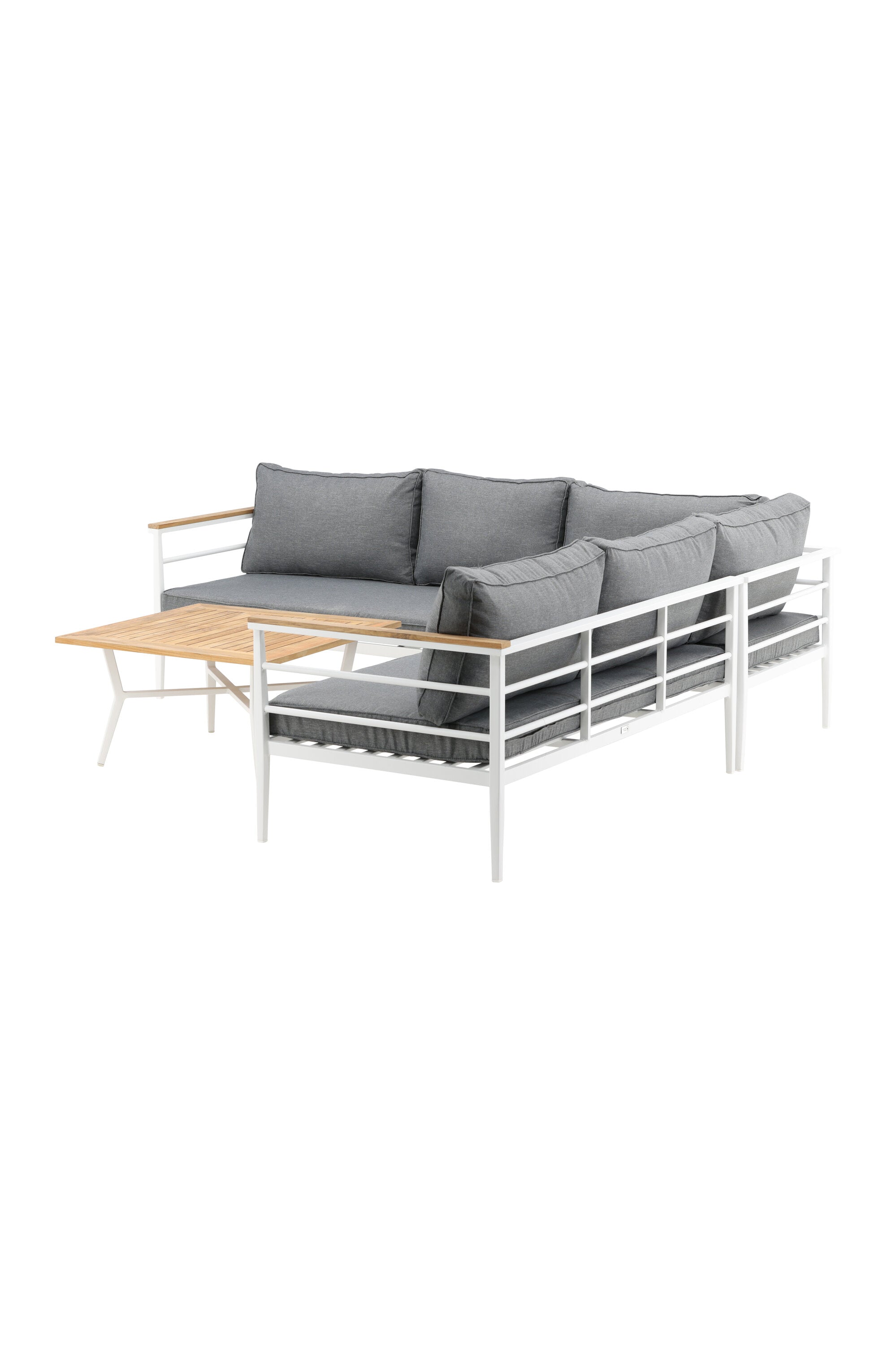 Mexiko Ecksofa Outdoorset 80cm in Weiss präsentiert im Onlineshop von KAQTU Design AG. Loungeset ist von Venture Home