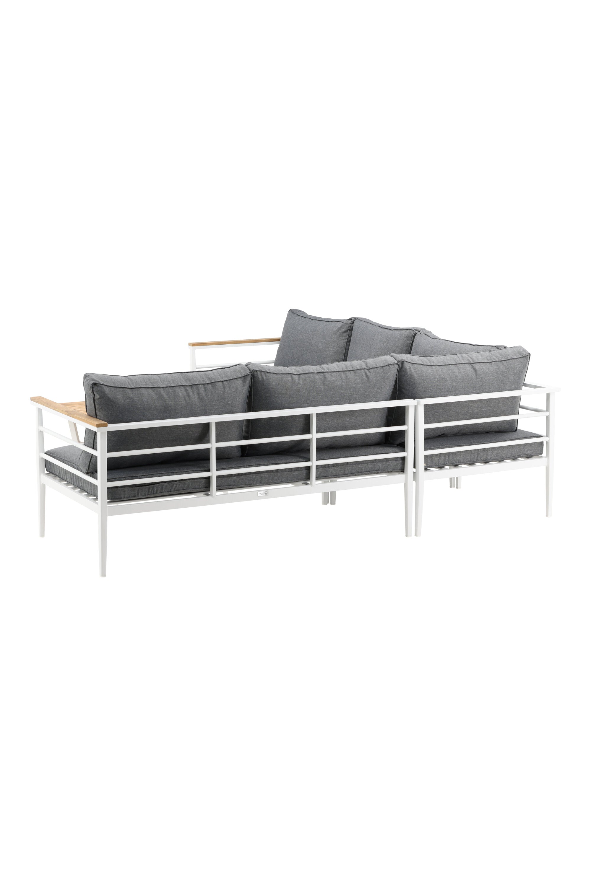 Mexiko Ecksofa Outdoorset 80cm in Weiss präsentiert im Onlineshop von KAQTU Design AG. Loungeset ist von Venture Home