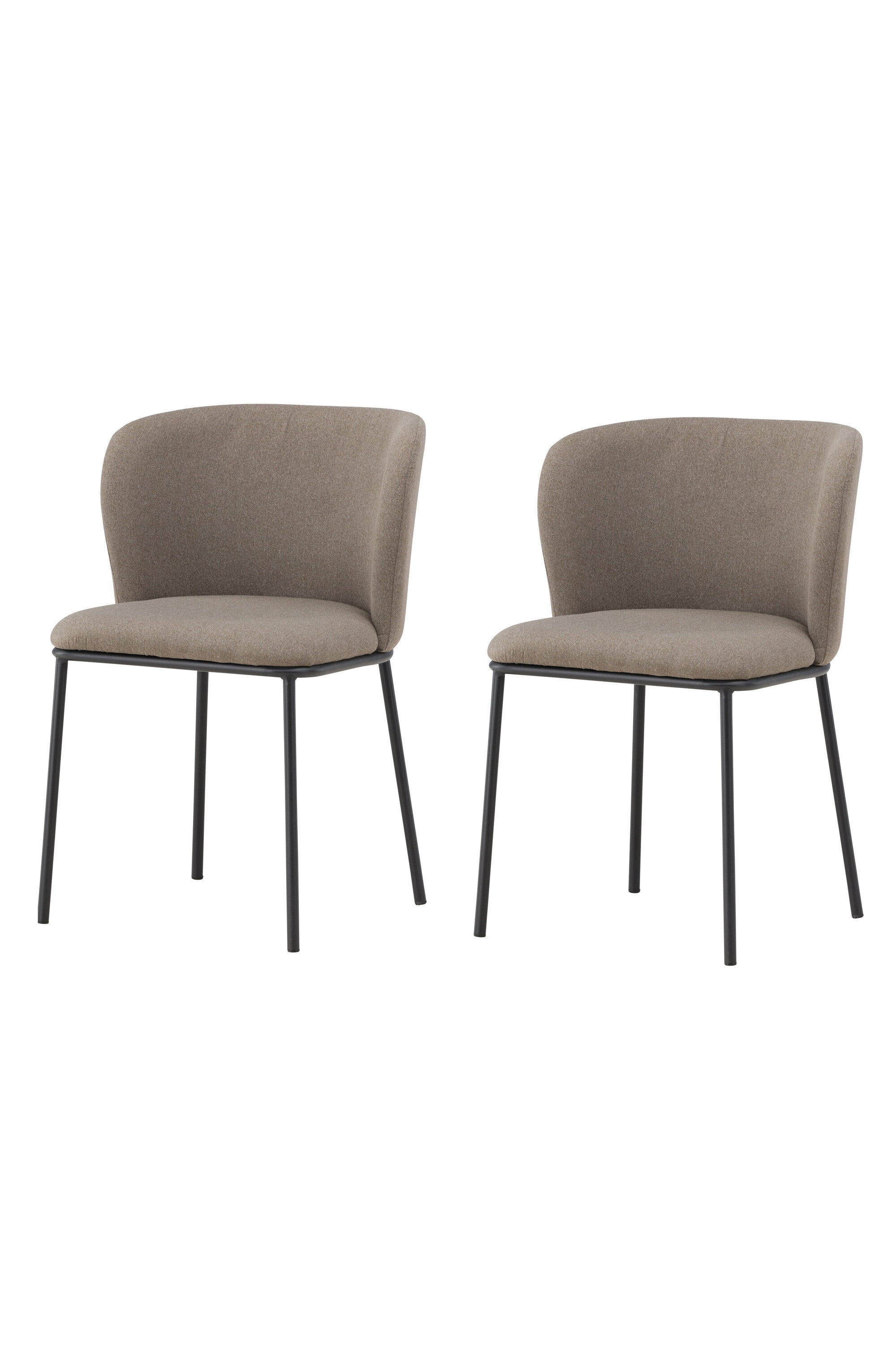 Edina Esszimmerstuhl in Brown präsentiert im Onlineshop von KAQTU Design AG. Stuhl ist von Venture Home