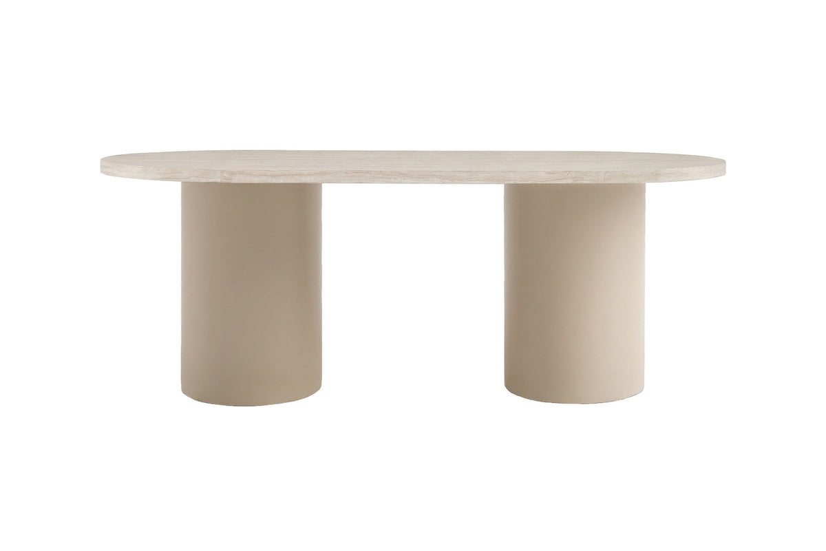 Narvik Esstisch in Beige präsentiert im Onlineshop von KAQTU Design AG. Esstisch ist von Venture Home