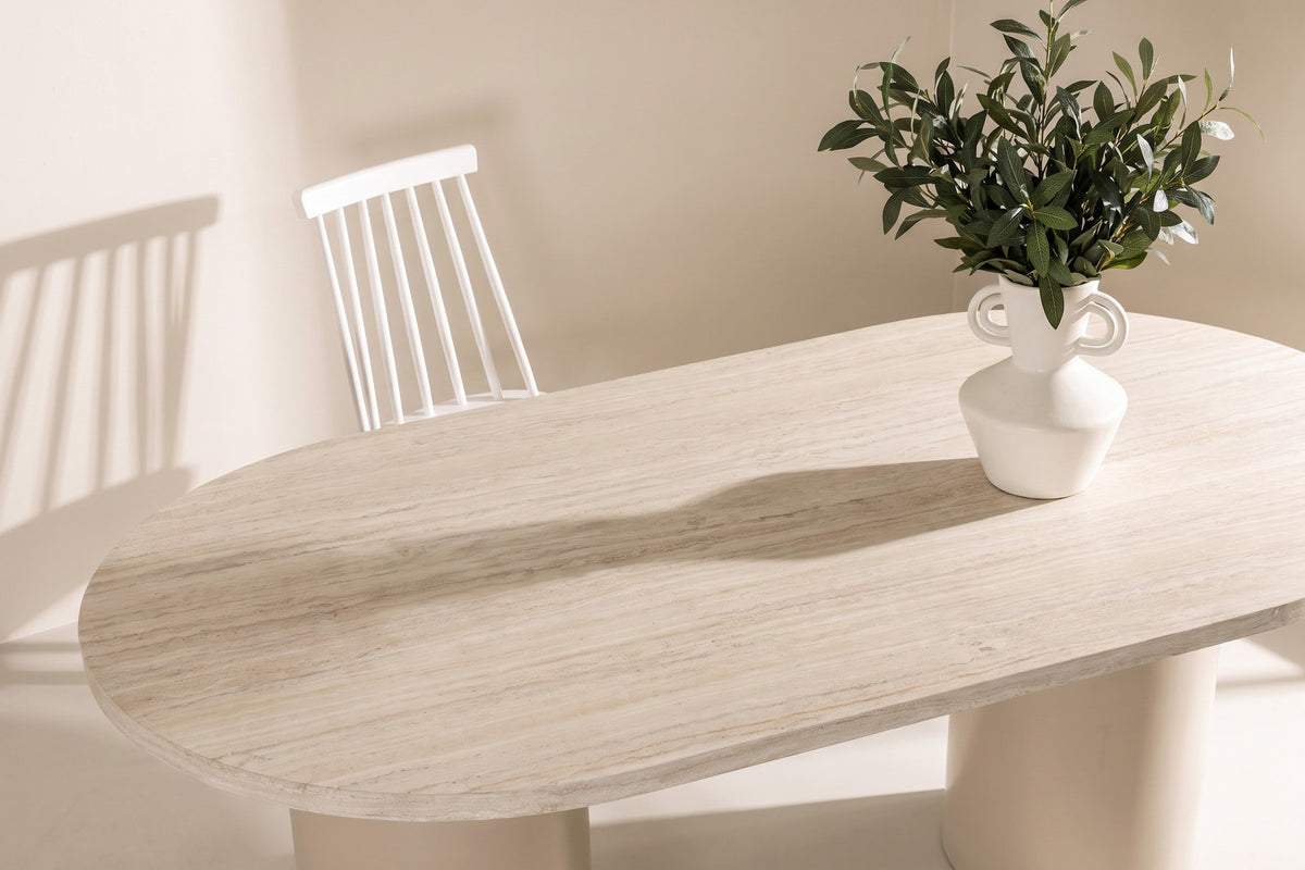 Narvik Esstisch in Beige präsentiert im Onlineshop von KAQTU Design AG. Esstisch ist von Venture Home