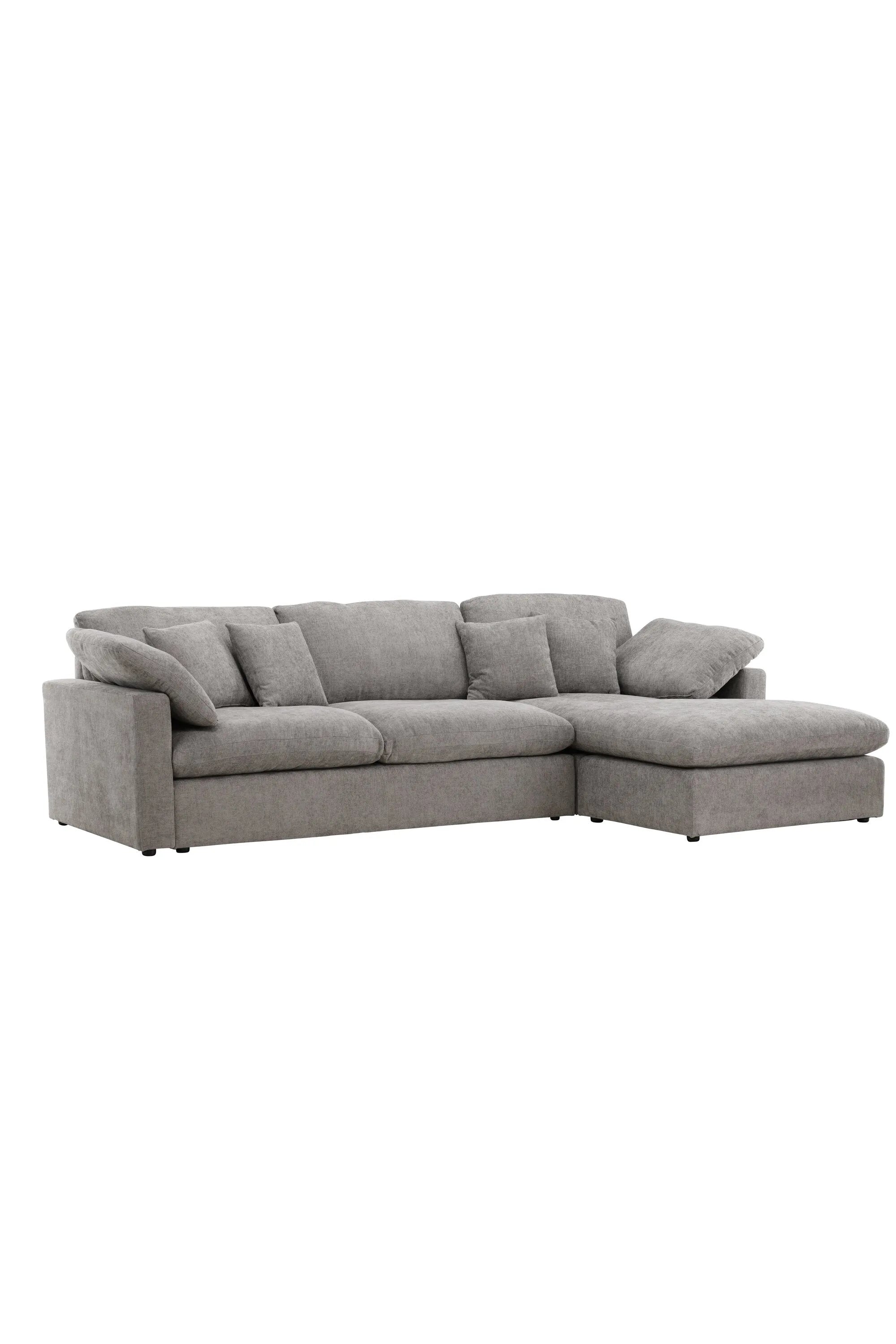 Das Amalfi Ecksofa von Vind bietet stilvolles Design und Komfort, perfekt für zeitgemäße und einladende Wohnbereiche.