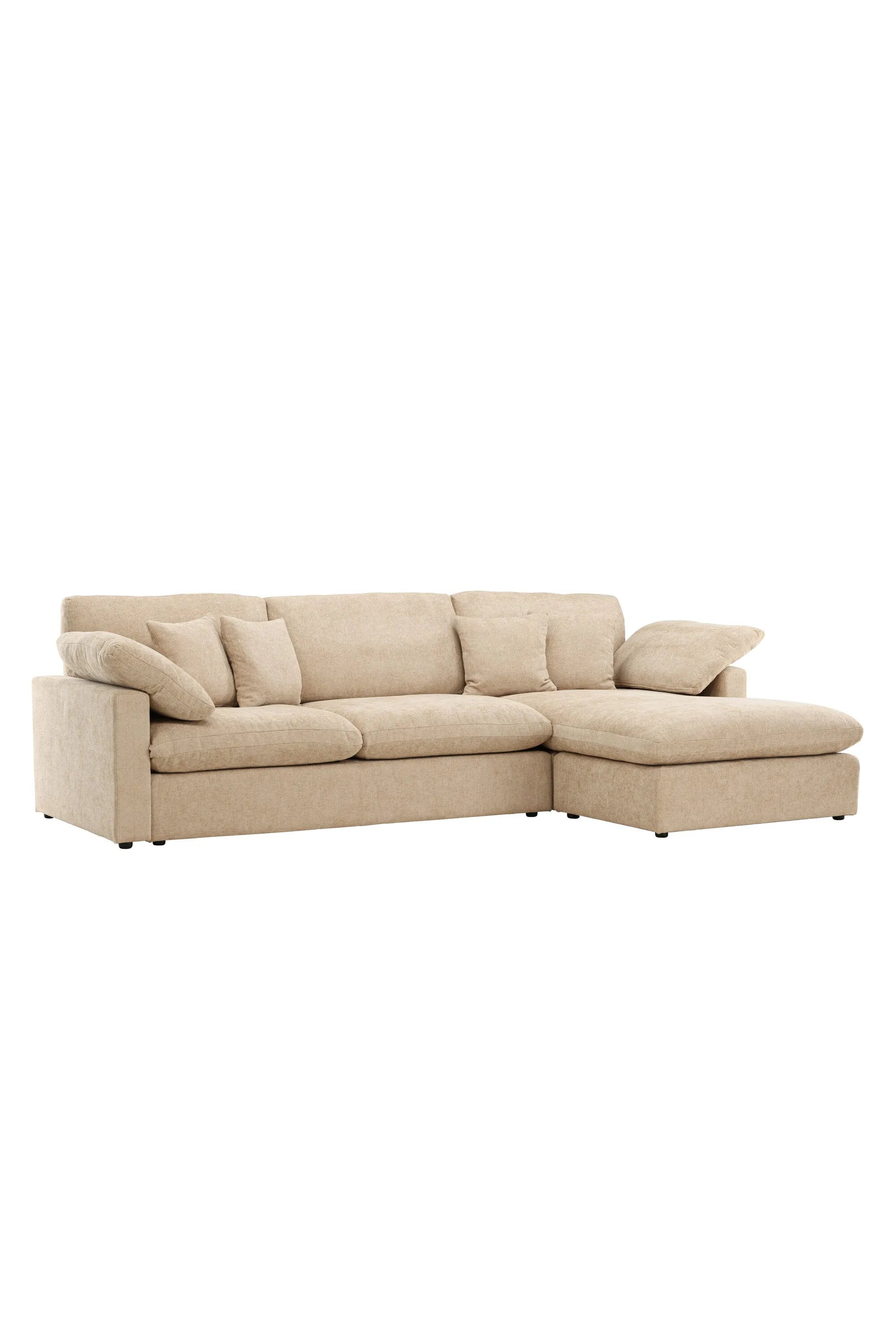 Das Amalfi Ecksofa von Vind kombiniert zeitgemäßen Stil mit hohem Komfort und ist ideal für jedes Wohnzimmer.