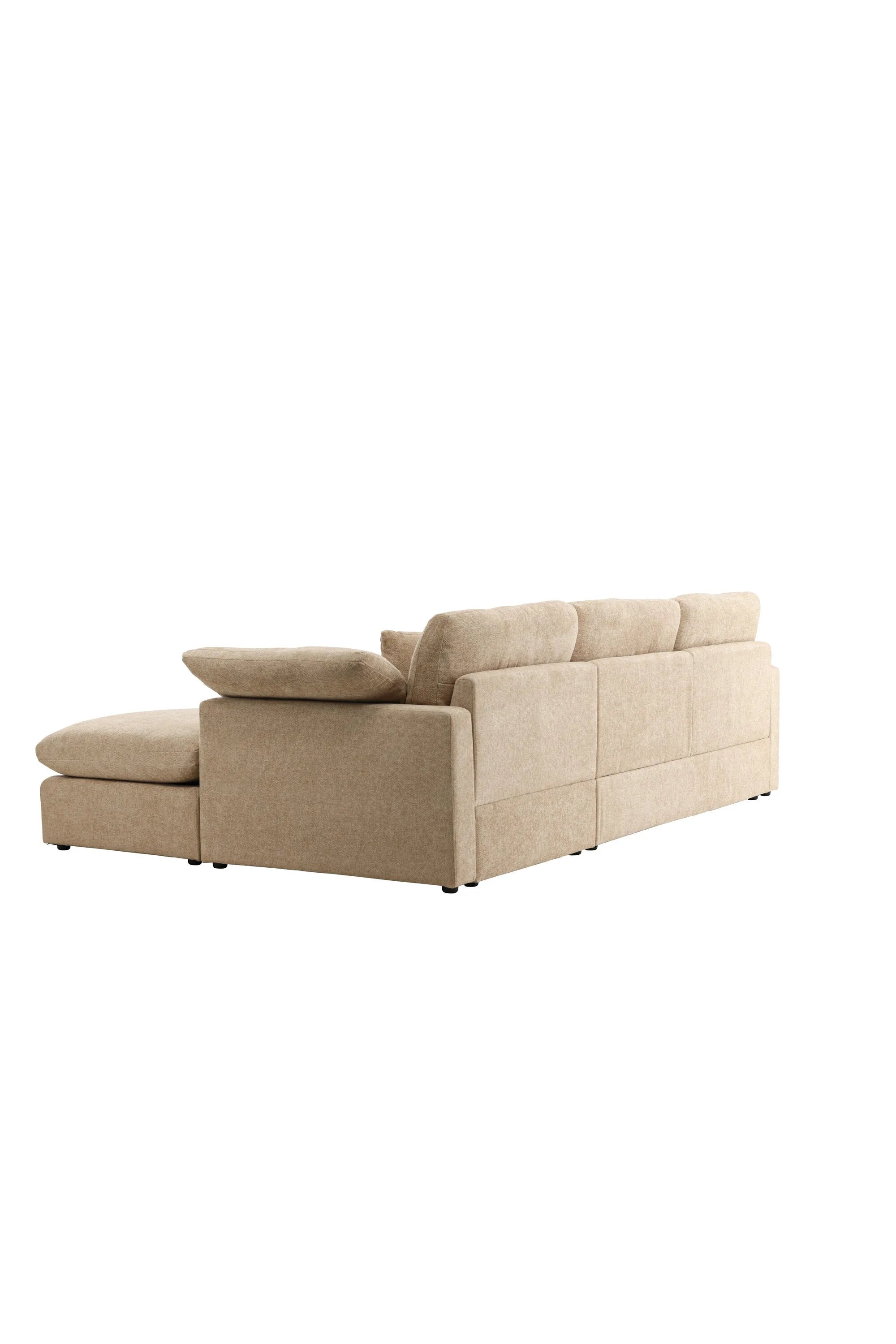 Das Amalfi Ecksofa von Vind kombiniert zeitgemäßen Stil mit hohem Komfort und ist ideal für jedes Wohnzimmer.