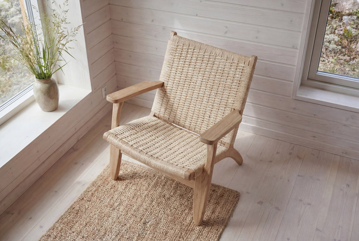 Lazy Sessel in Tünche präsentiert im Onlineshop von KAQTU Design AG. Sessel mit Armlehnen ist von Vind