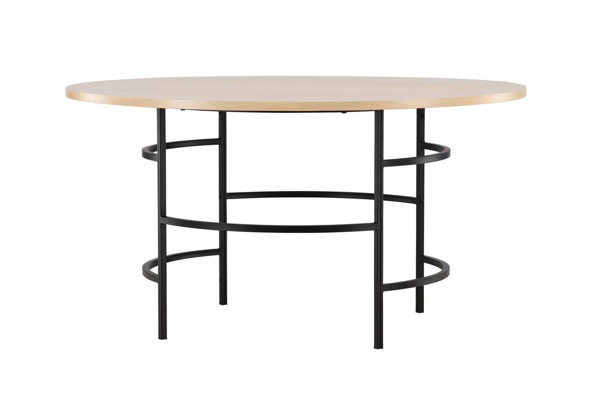 Copenhagen Esstisch in Whitewash/Schwarz präsentiert im Onlineshop von KAQTU Design AG. Esstisch ist von Venture Home